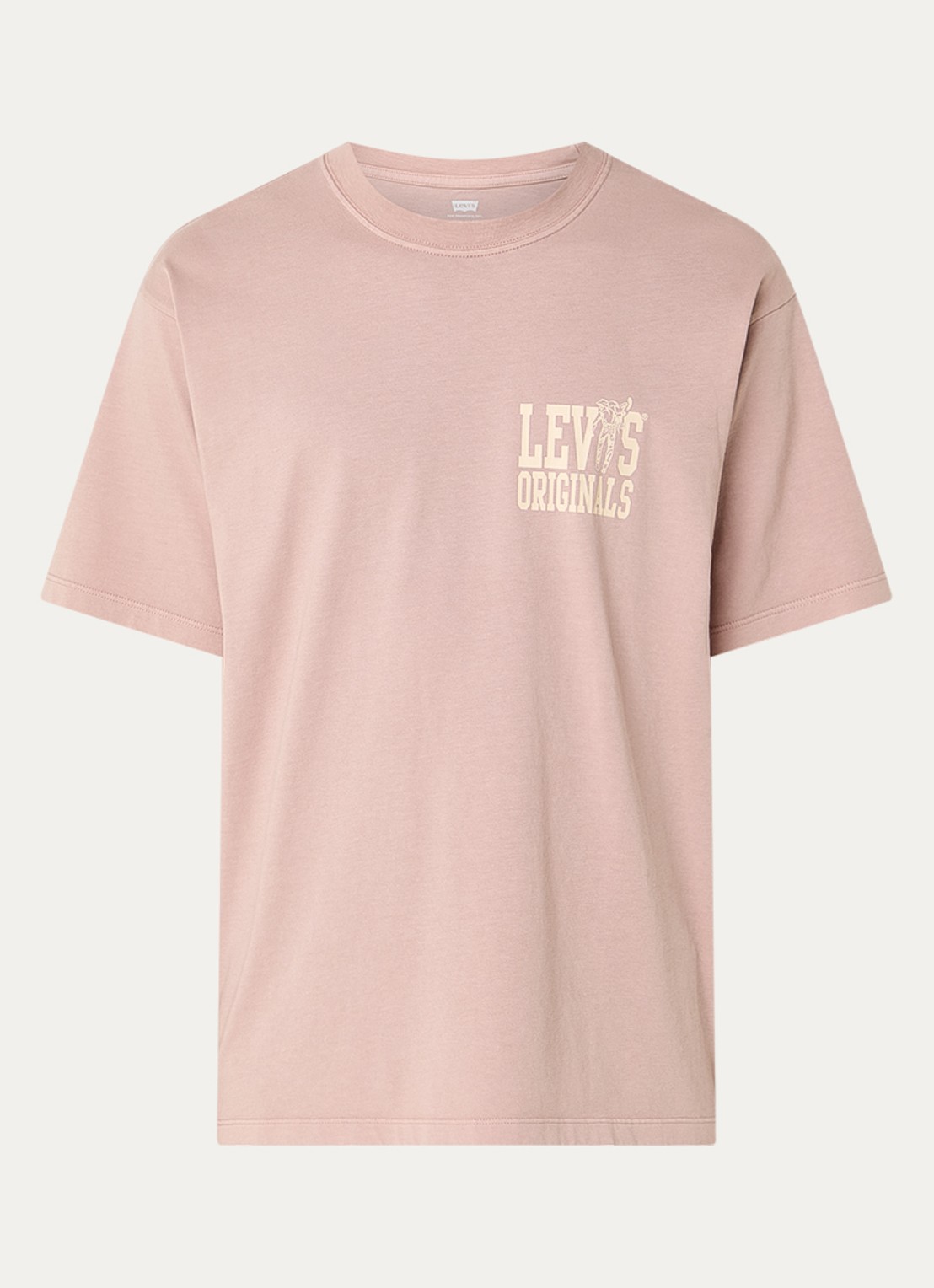 Levi's T-shirt met logoprint - voorkant 2 oudroze
