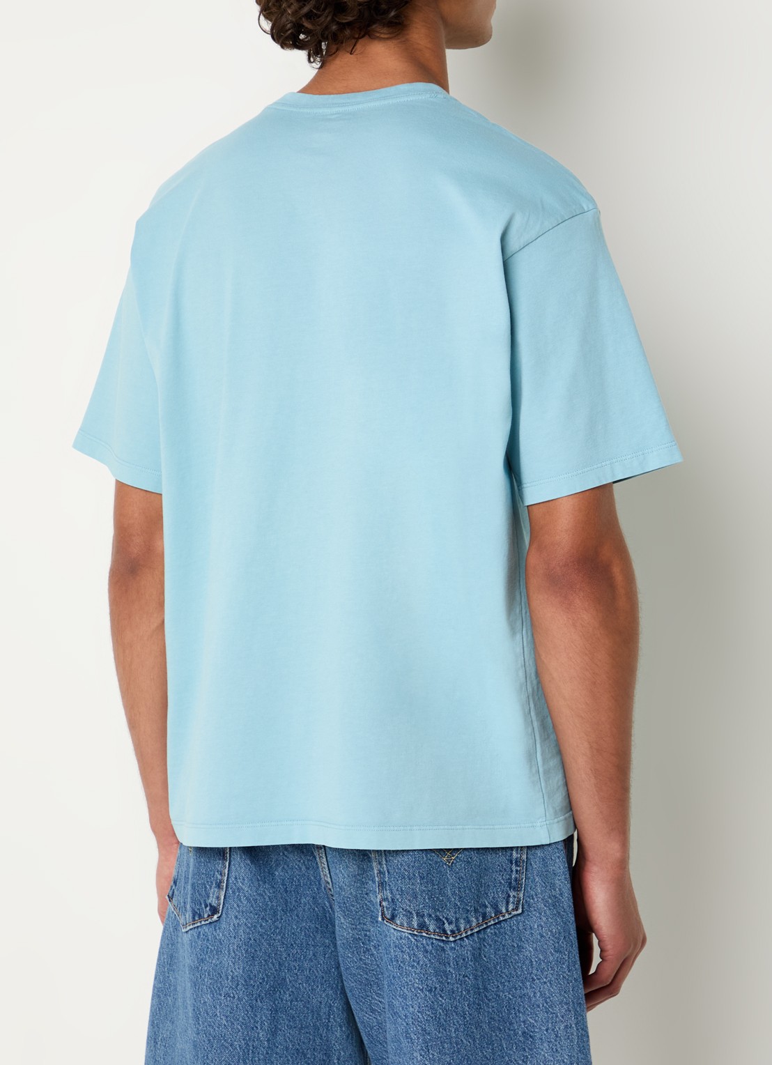 Levi's T-shirt met logoprint - achterkant lichtblauw