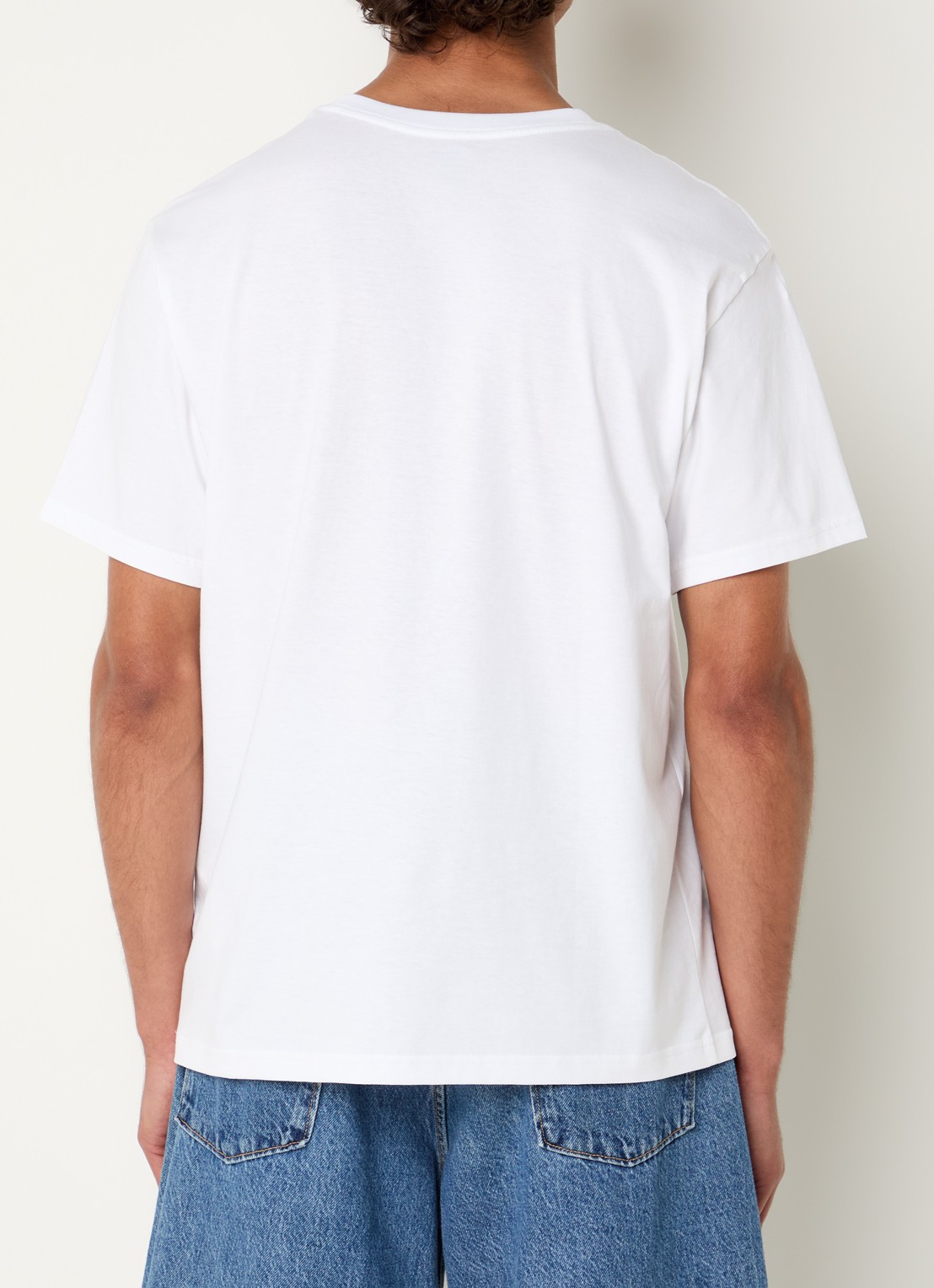 Levi's T-shirt met logoprint - achterkant wit