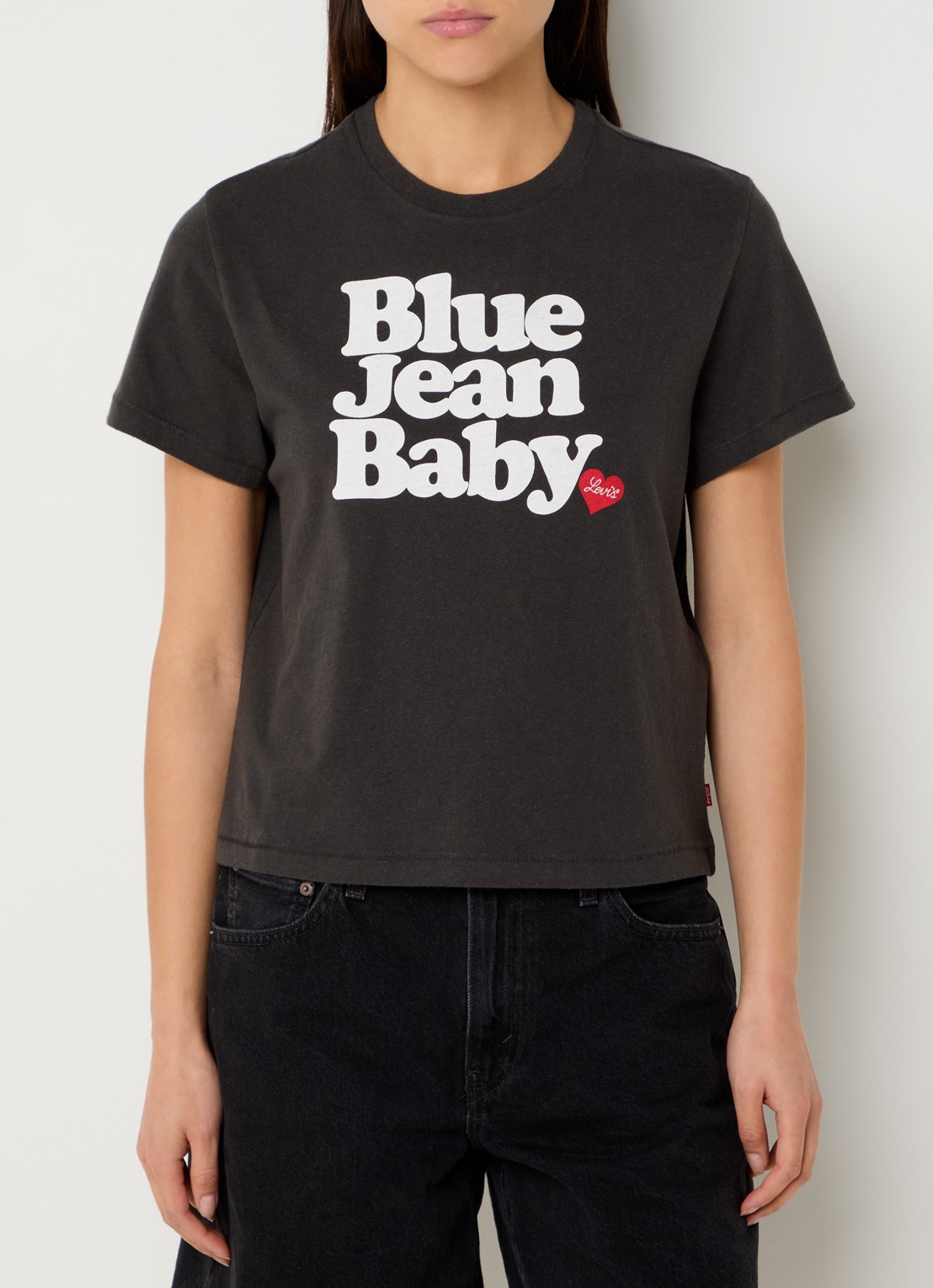 Levi's T-shirt met print - detail 4 groen