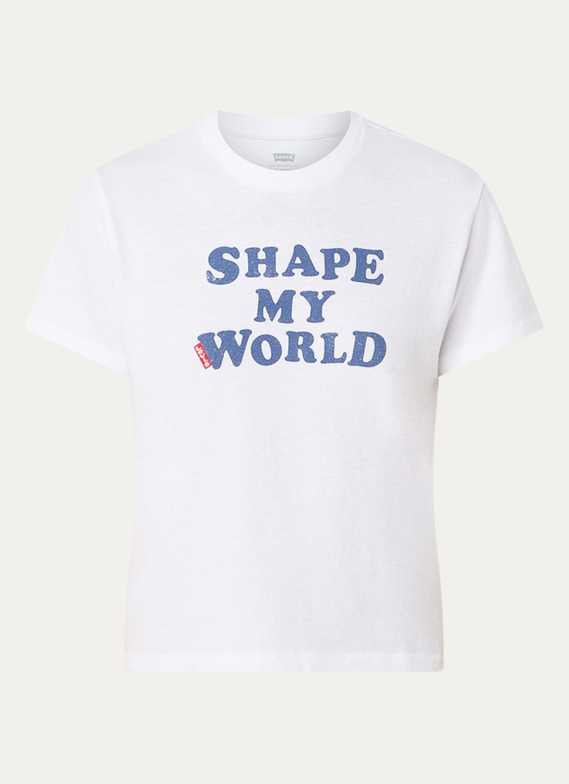 Levi's T-shirt met print - voorkant wit