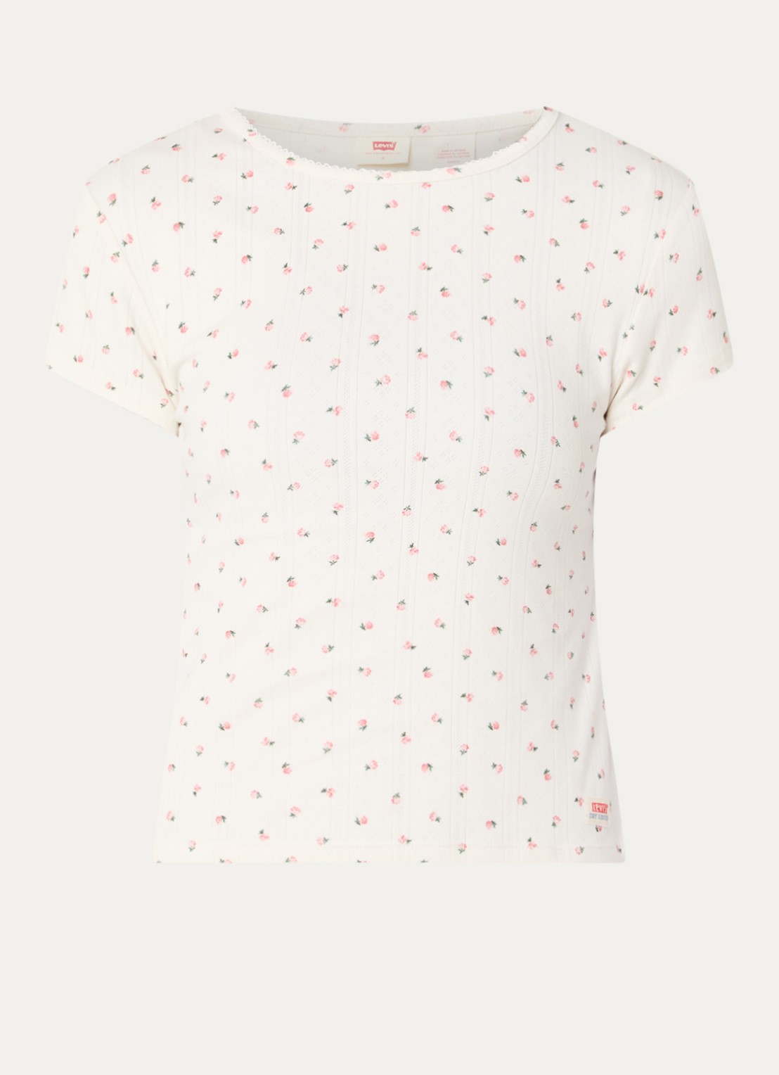 Levi's T-shirt met print - voorkant wit