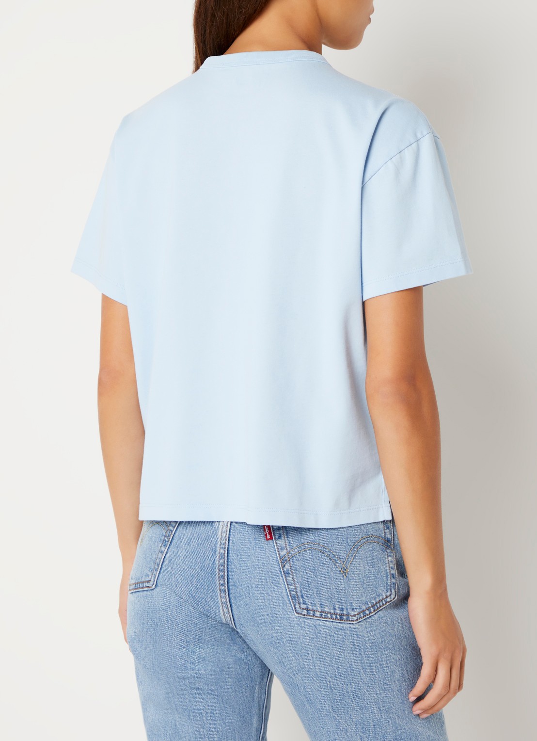 Levi's T-shirt met print - achterkant lichtblauw