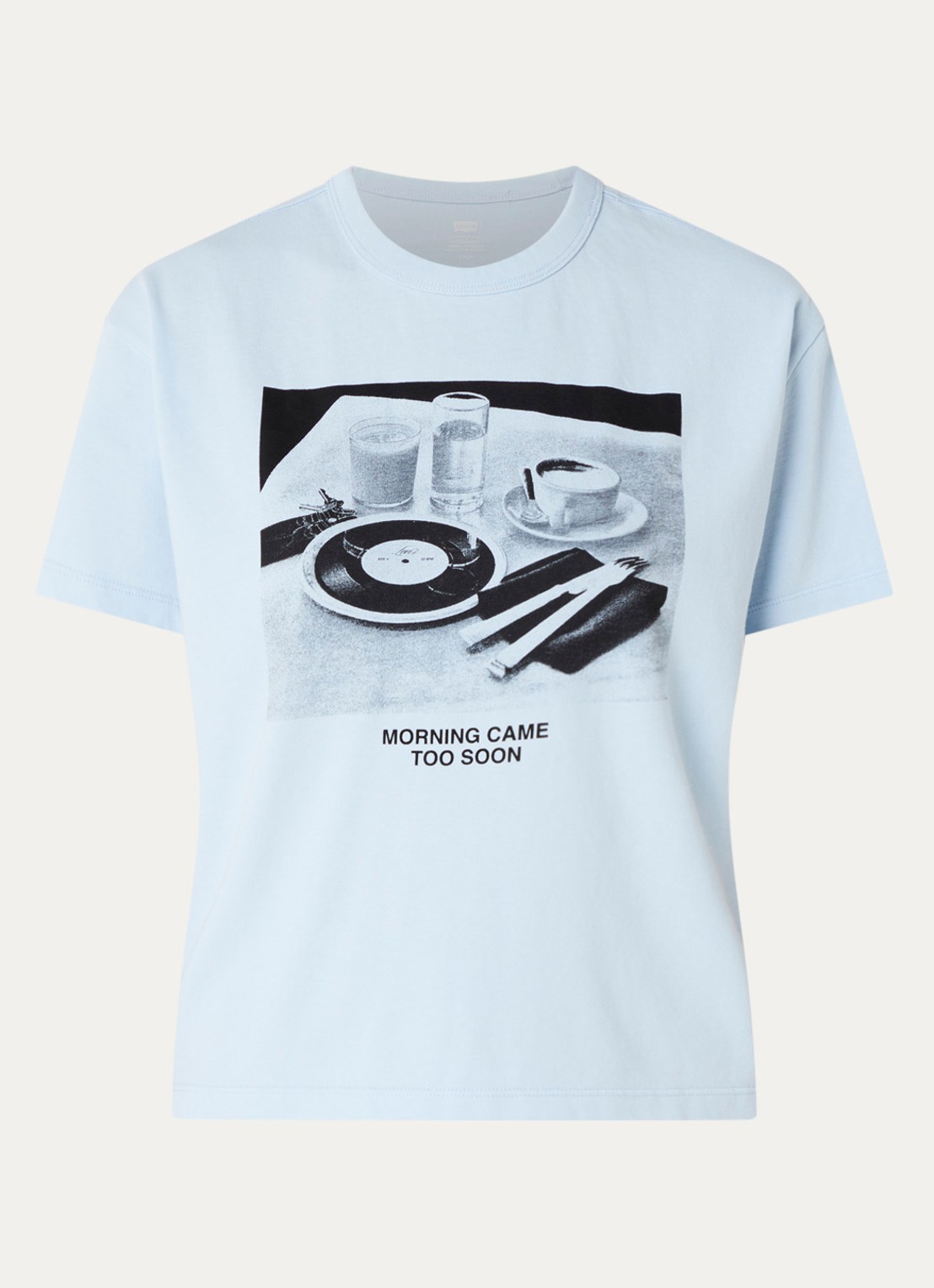 Levi's T-shirt met print - voorkant 3 lichtblauw