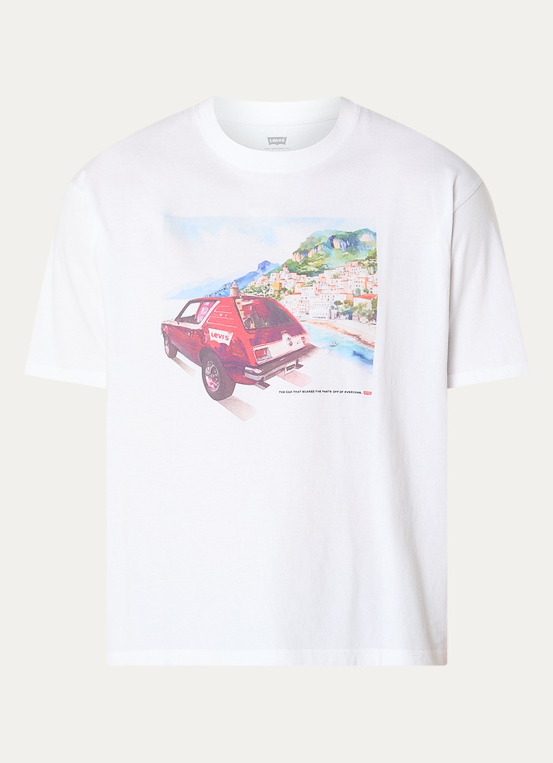 Levi's T-shirt met print - voorkant wit