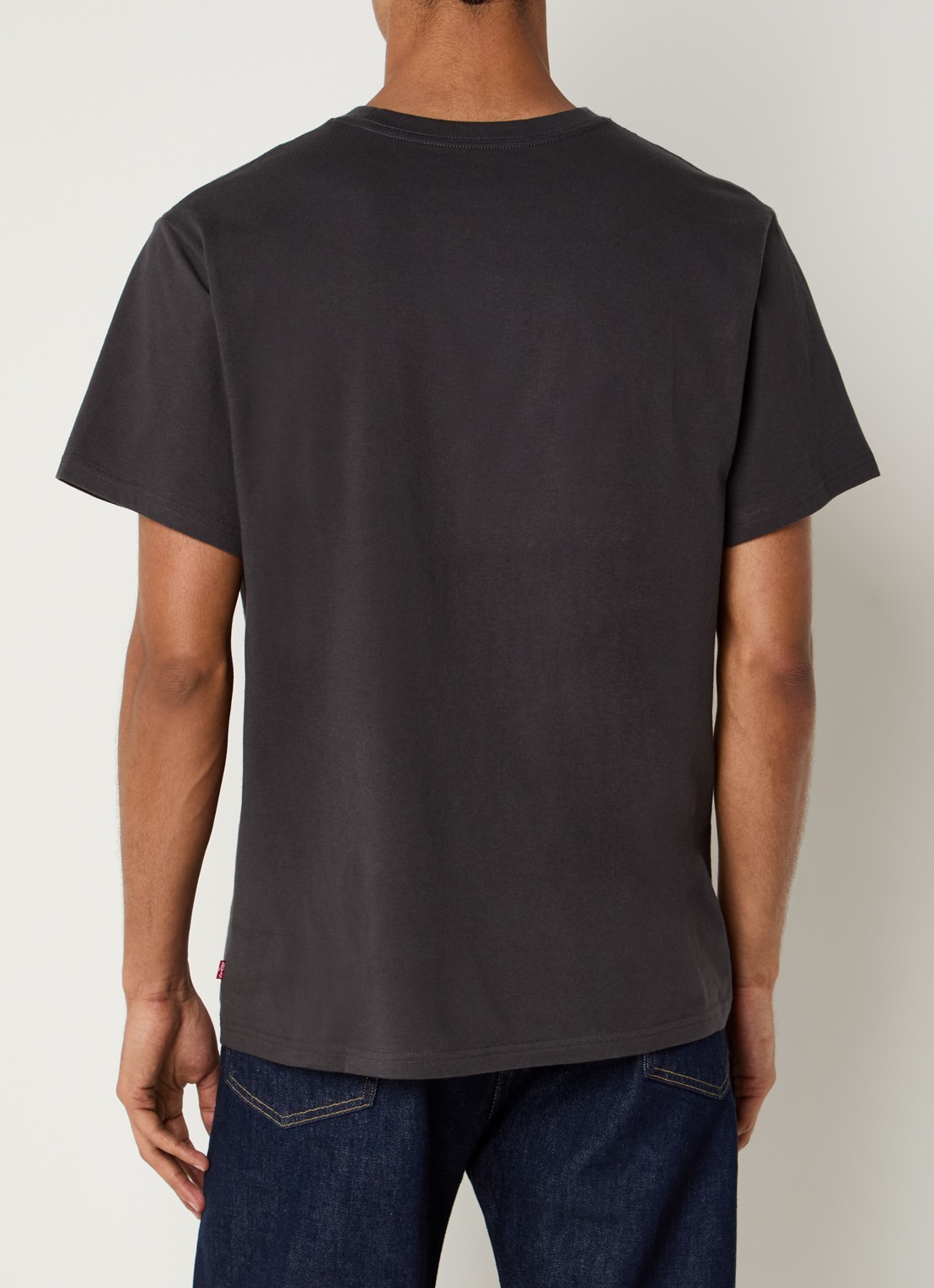 Levi's T-shirt met print - achterkant antraciet