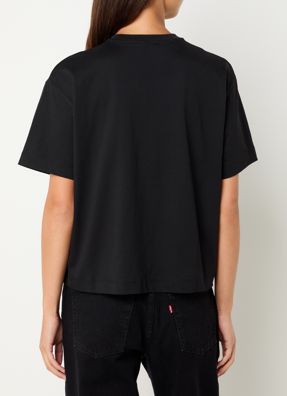 Levi's T-shirt met ronde hals - achterkant 2 zwart