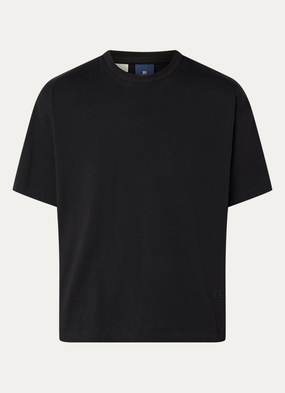 Levi's T-shirt met ronde hals - voorkant 3 zwart