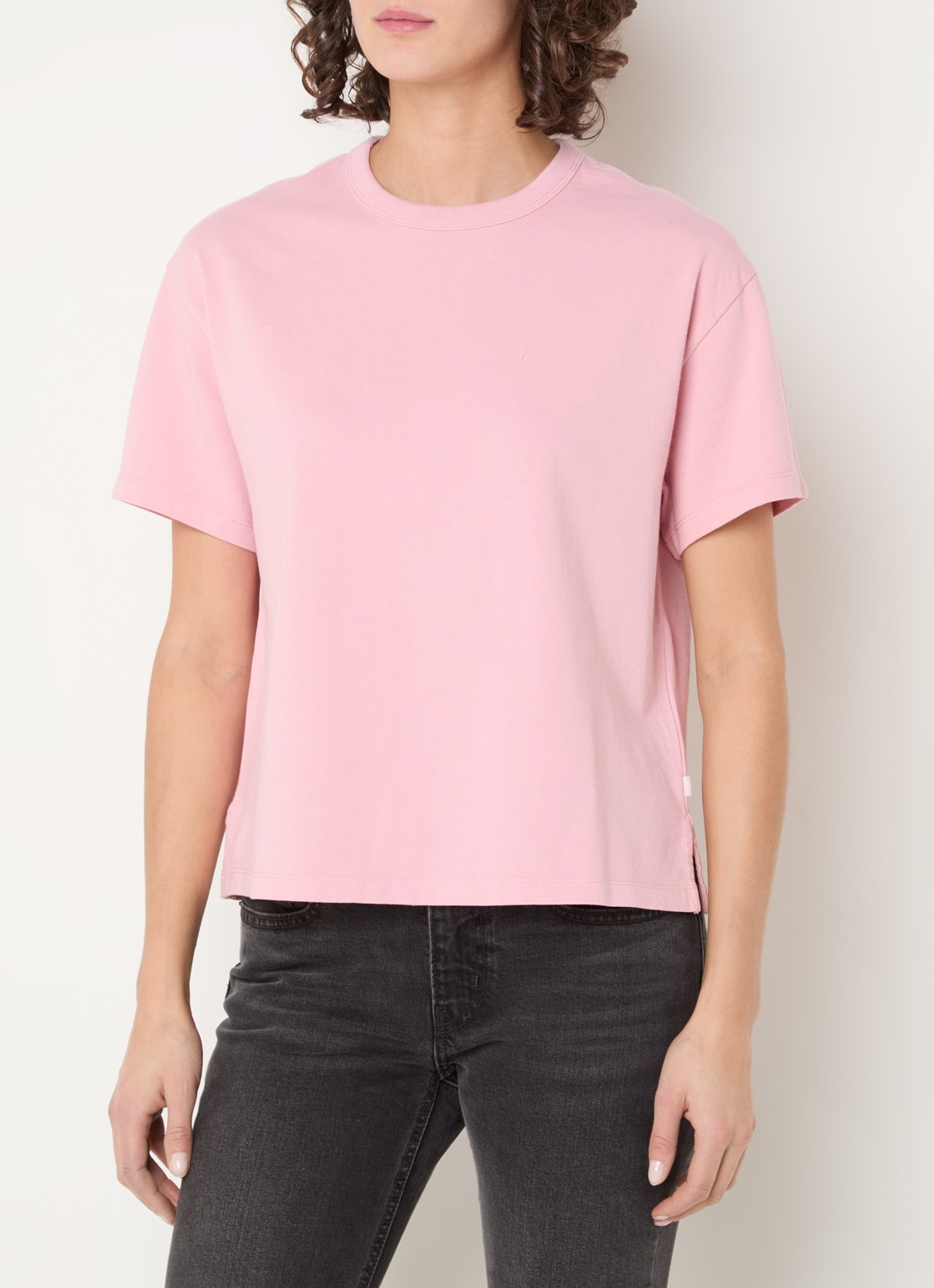 Levi's T-shirt met ronde hals - detail 3 lichtroze