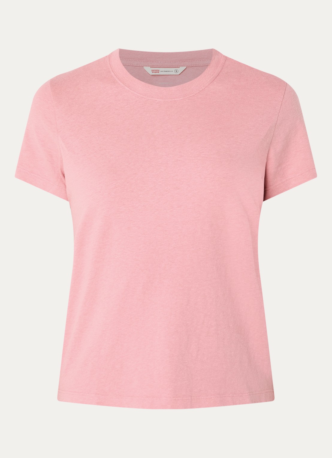Levi's T-shirt met ronde hals - voorkant 2 roze