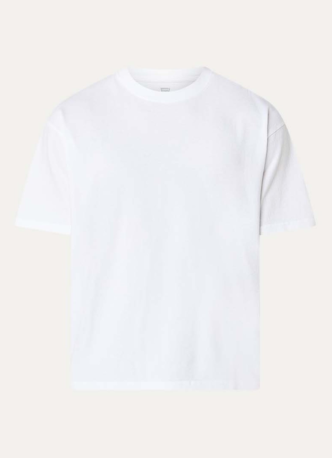 Levi's T-shirt met ronde hals - voorkant 2 wit
