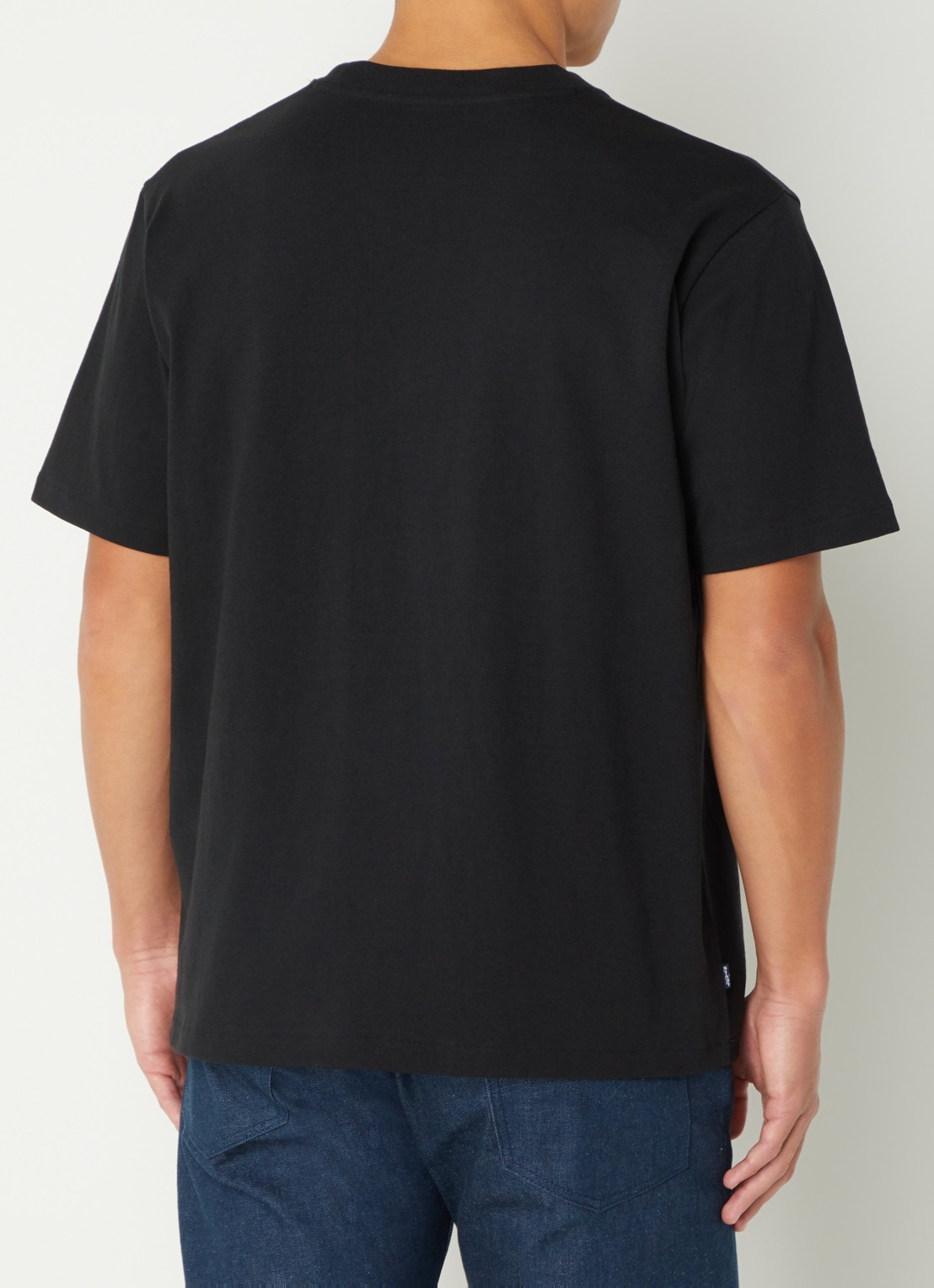 Levi's T-shirt met ronde hals - achterkant 4 zwart
