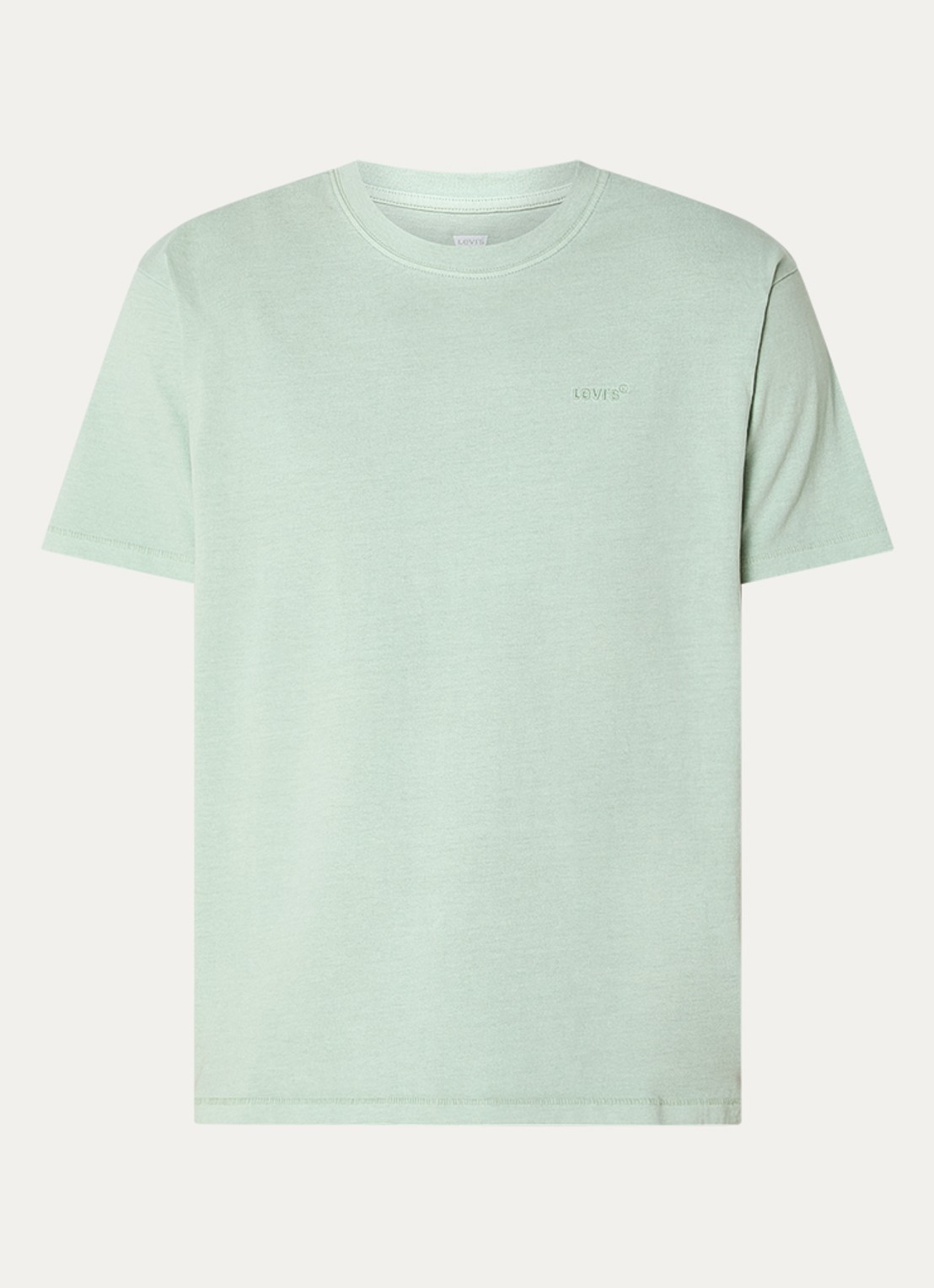 Levi's T-shirt met ronde hals - voorkant 2 mint