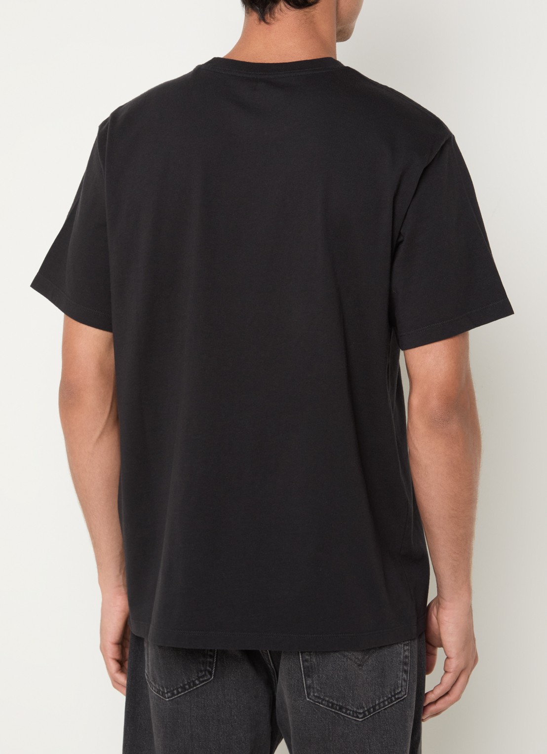 Levi's T-shirt met ronde hals - achterkant zwart