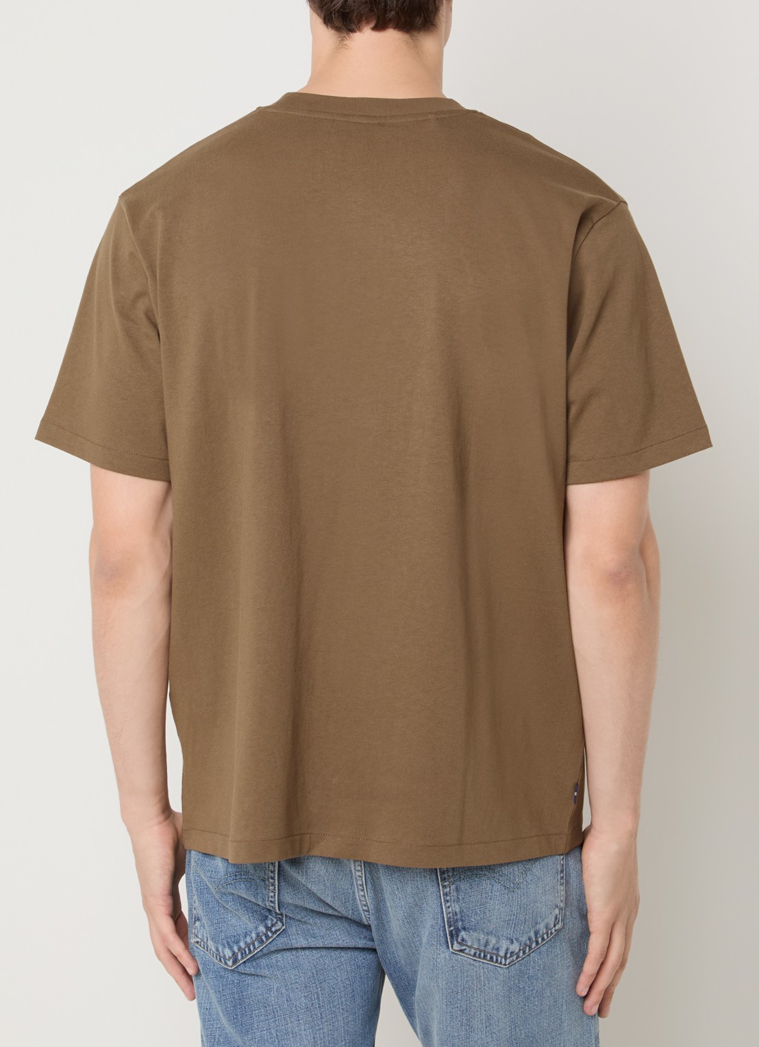 Levi's T-shirt met ronde hals - achterkant lichtbruin