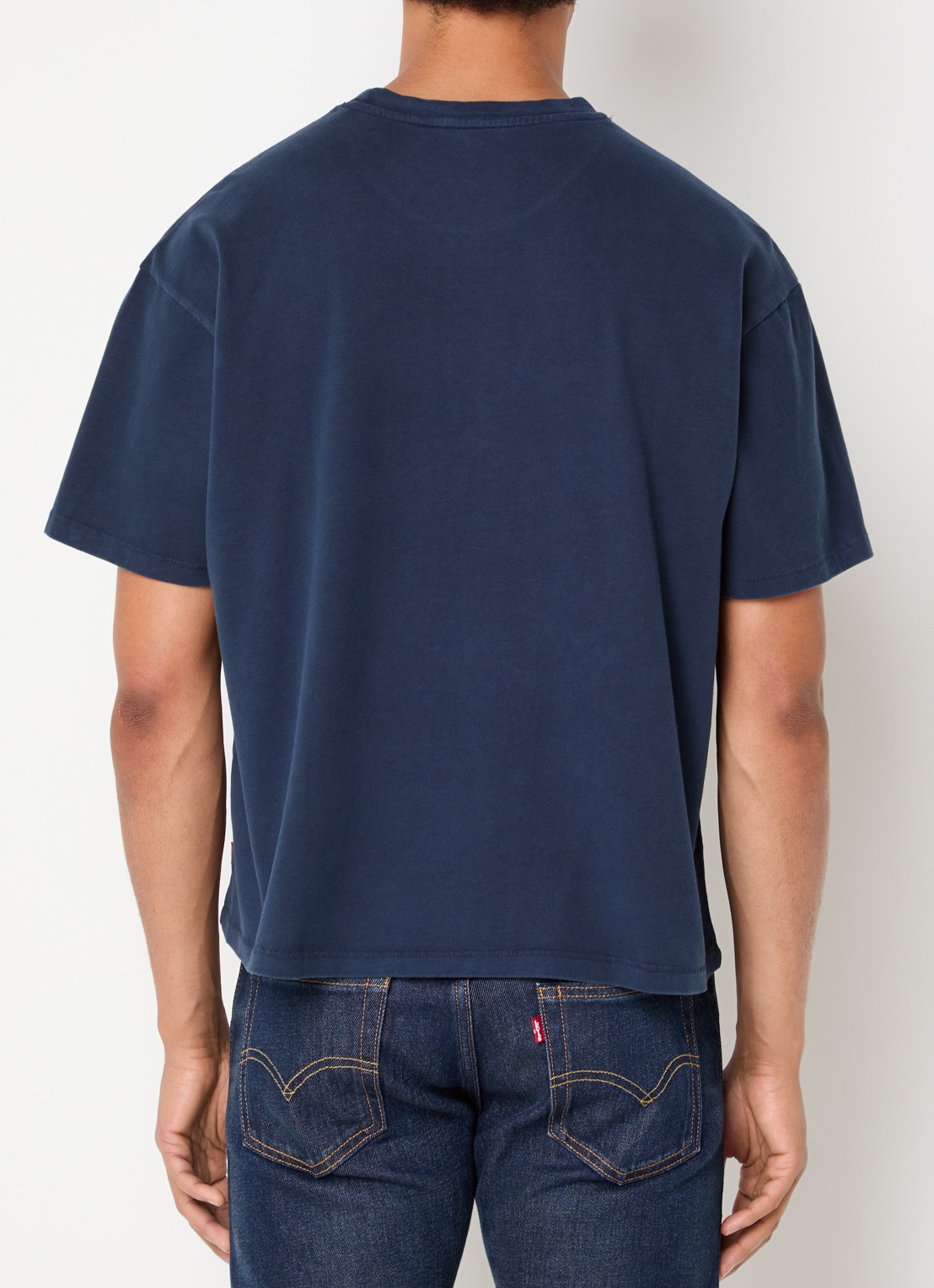 Levi's T-shirt met ronde hals - achterkant 4 donkerblauw