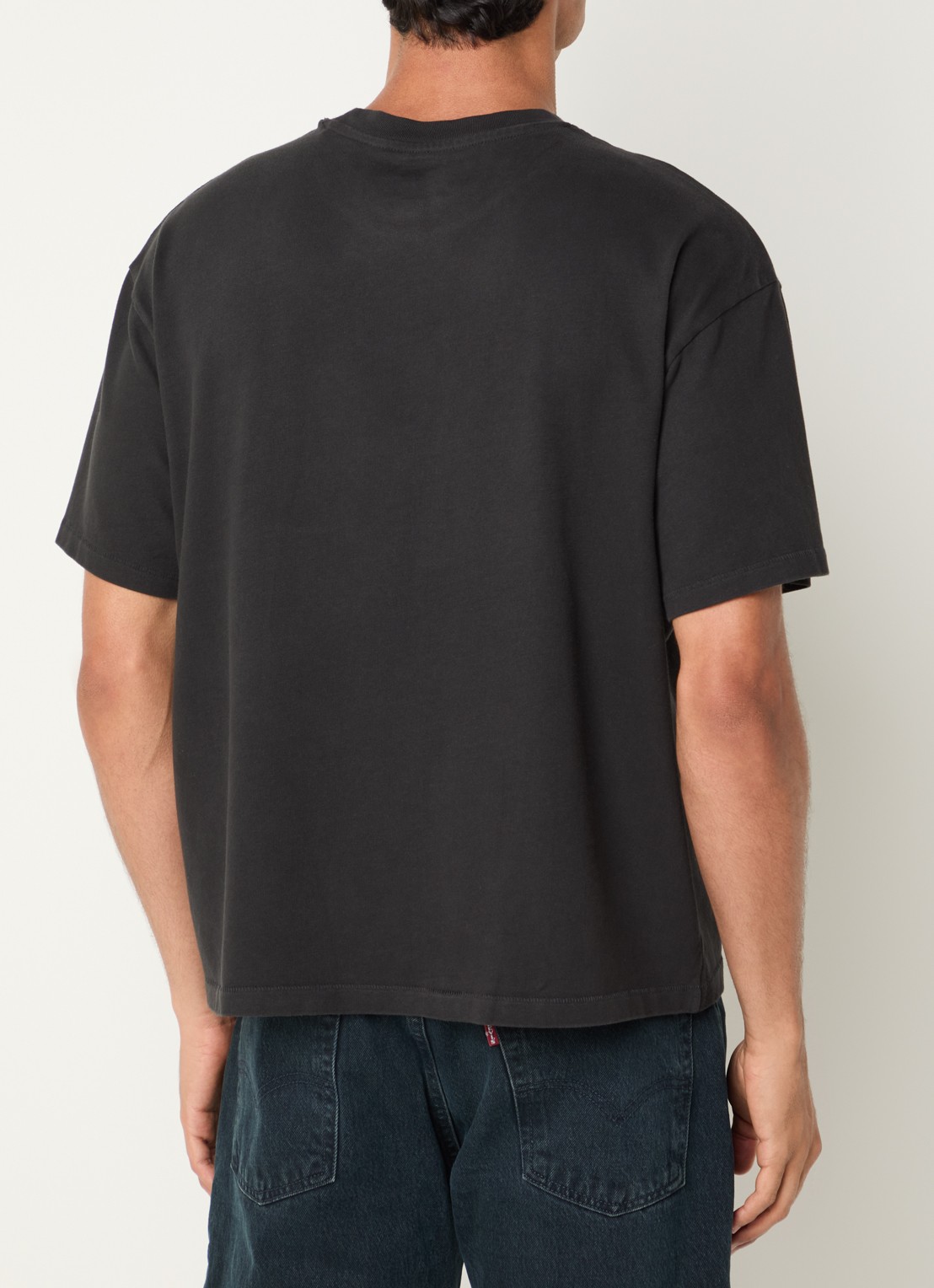 Levi's T-shirt met ronde hals - achterkant 4 zwart