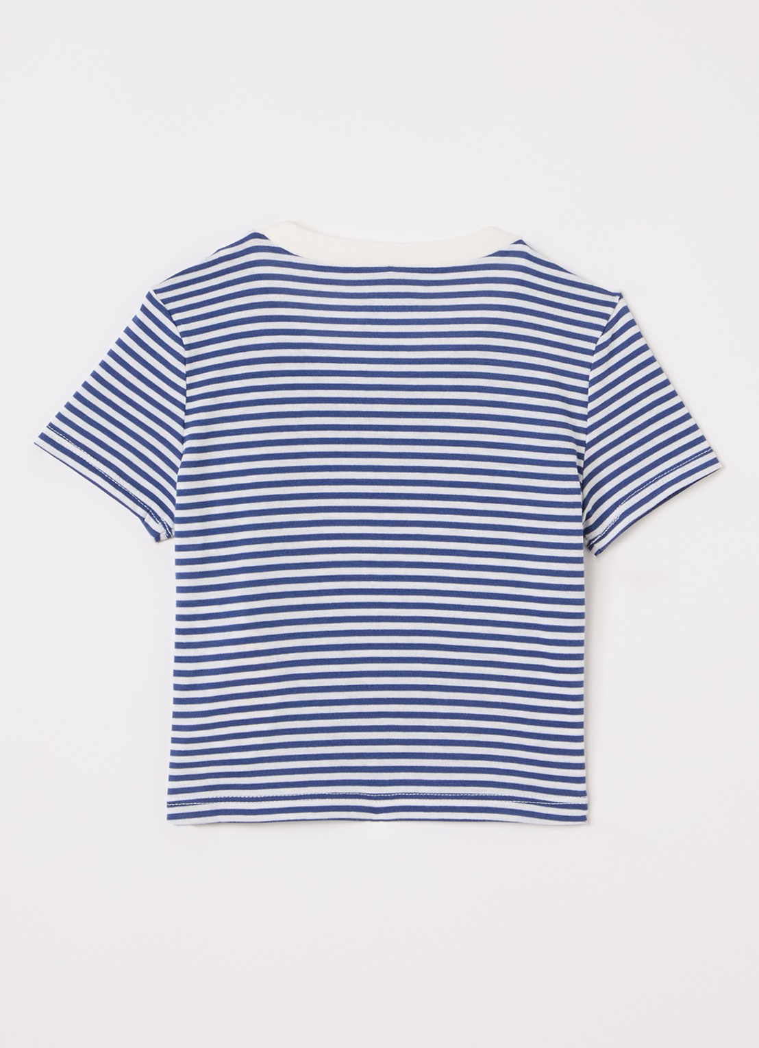 Levi's T-shirt met streepprint - voorkant 2 blauw