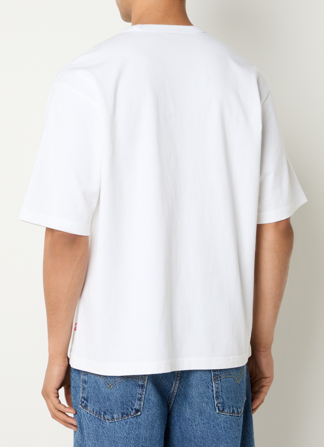 Levi's T-shirt met stretch - achterkant 4 wit