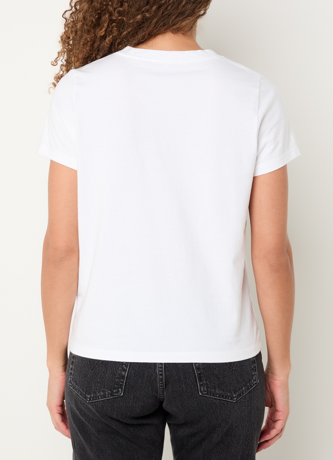 Levi's T-shirt met V-hals - achterkant 2 wit