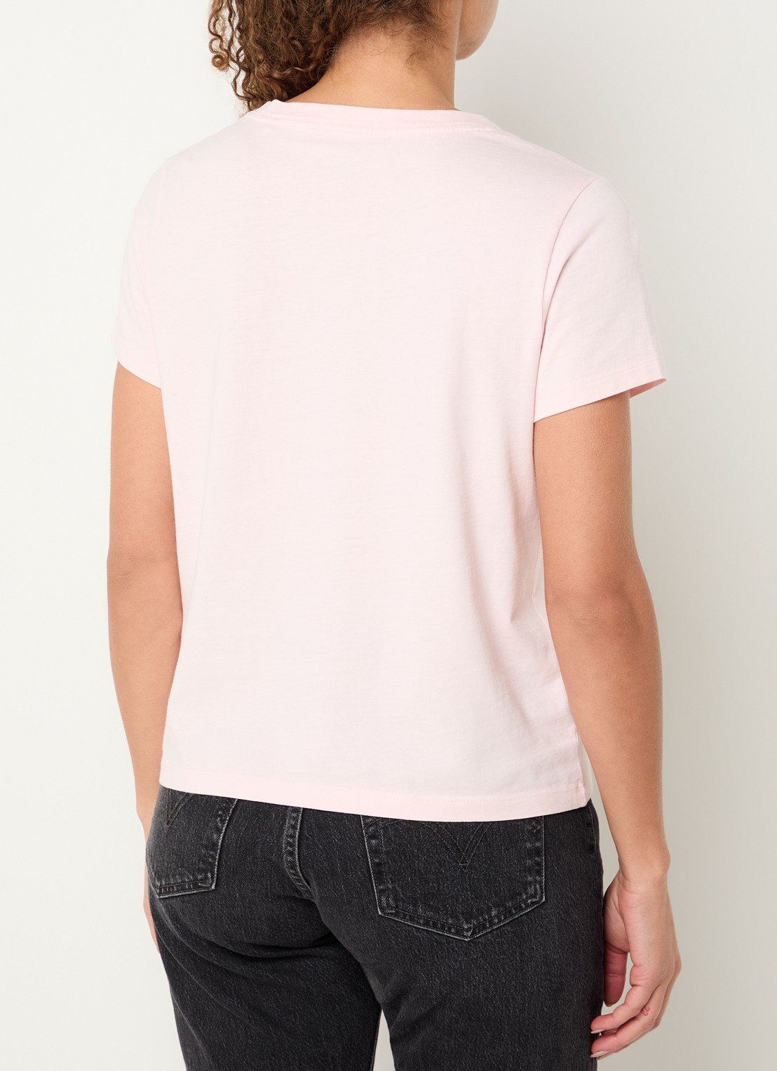 Levi's T-shirt met V-hals - achterkant 4 lichtroze