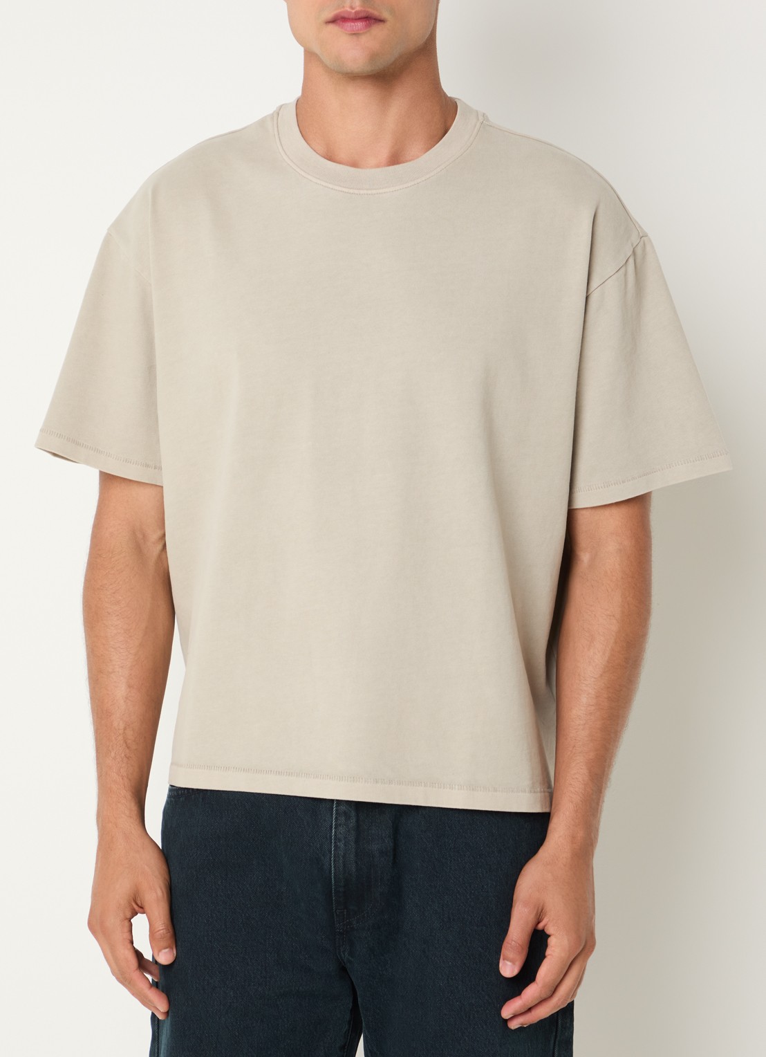 Levi's T-shirt met verwassen afwerking - detail 3 beige