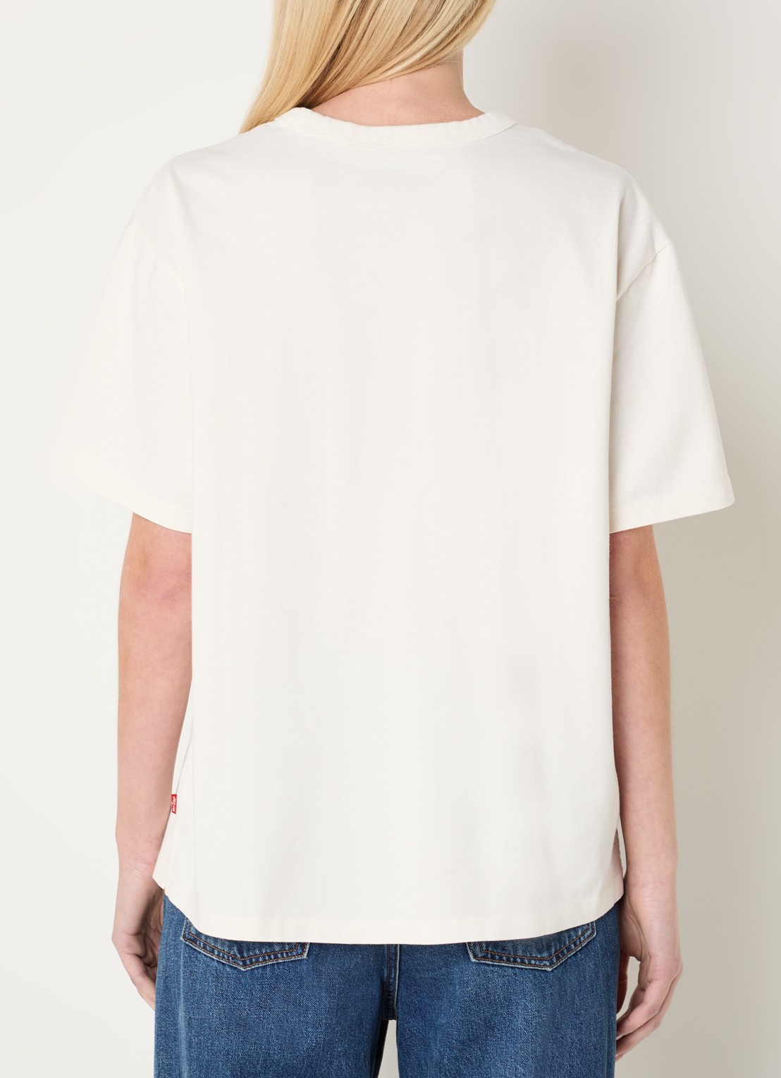 Levi's Tabor T-shirt met print - achterkant 4 creme