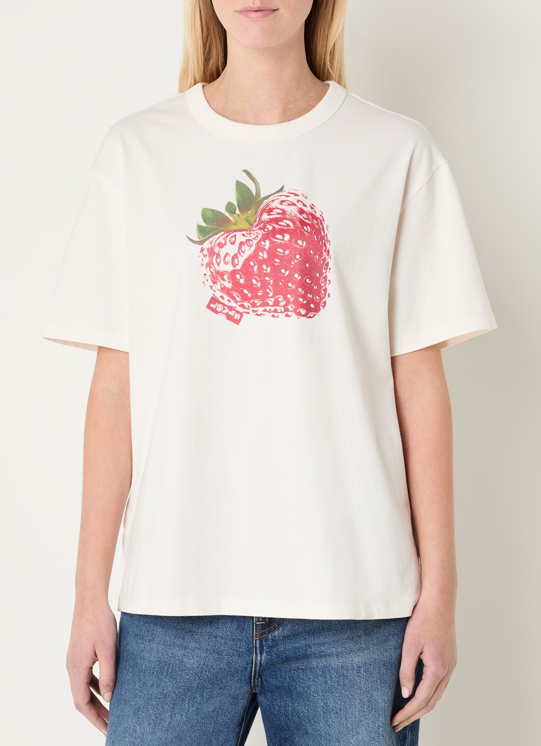 Levi's Tabor T-shirt met print - detail 3 creme