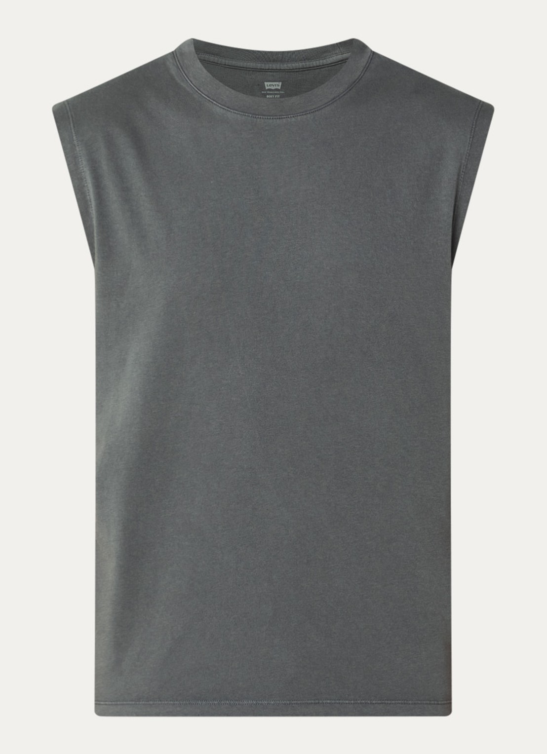 Levi's Tanktop met ronde hals - voorkant 3 donkergrijs
