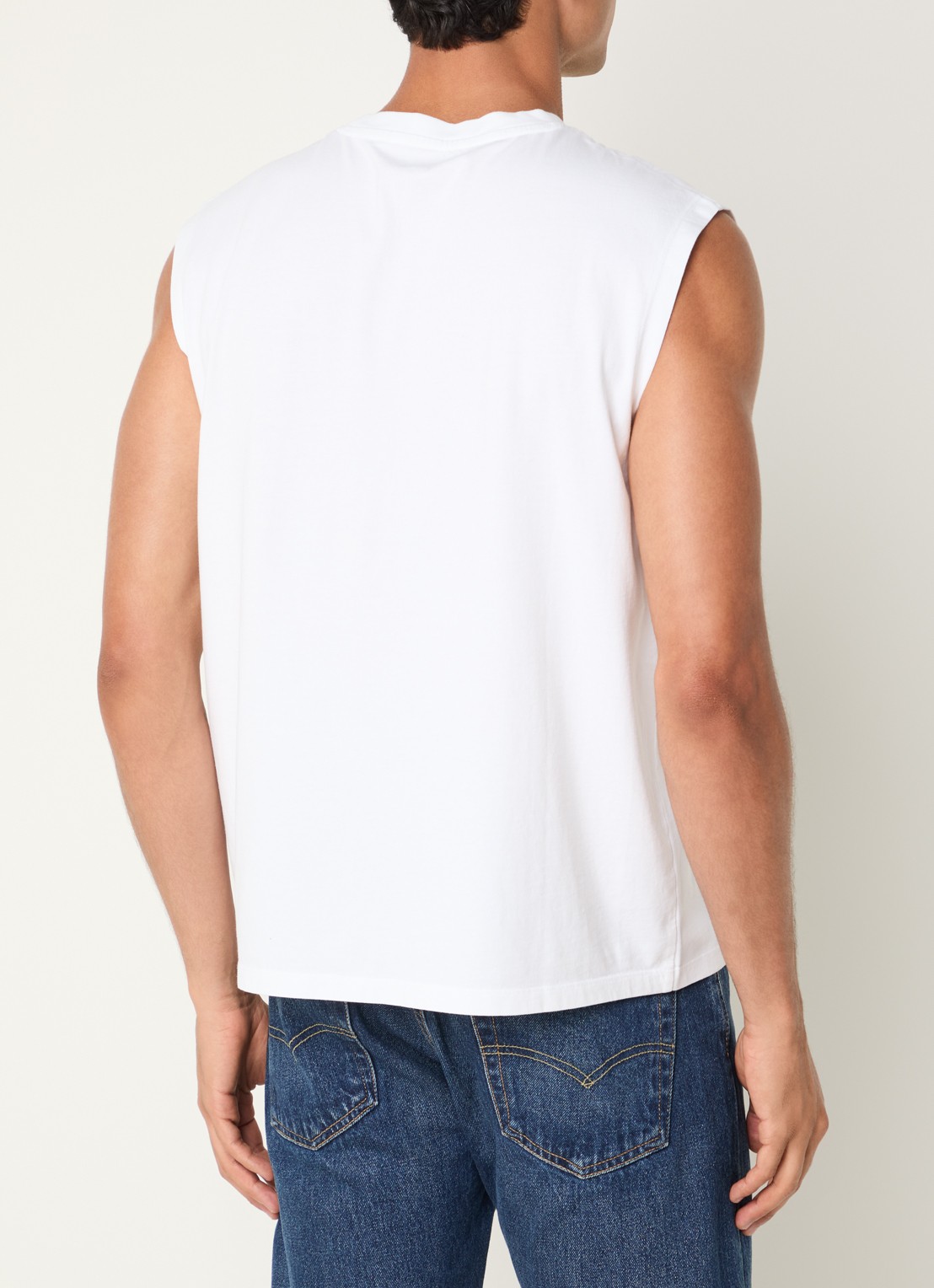 Levi's Tanktop met ronde hals - achterkant 3 wit