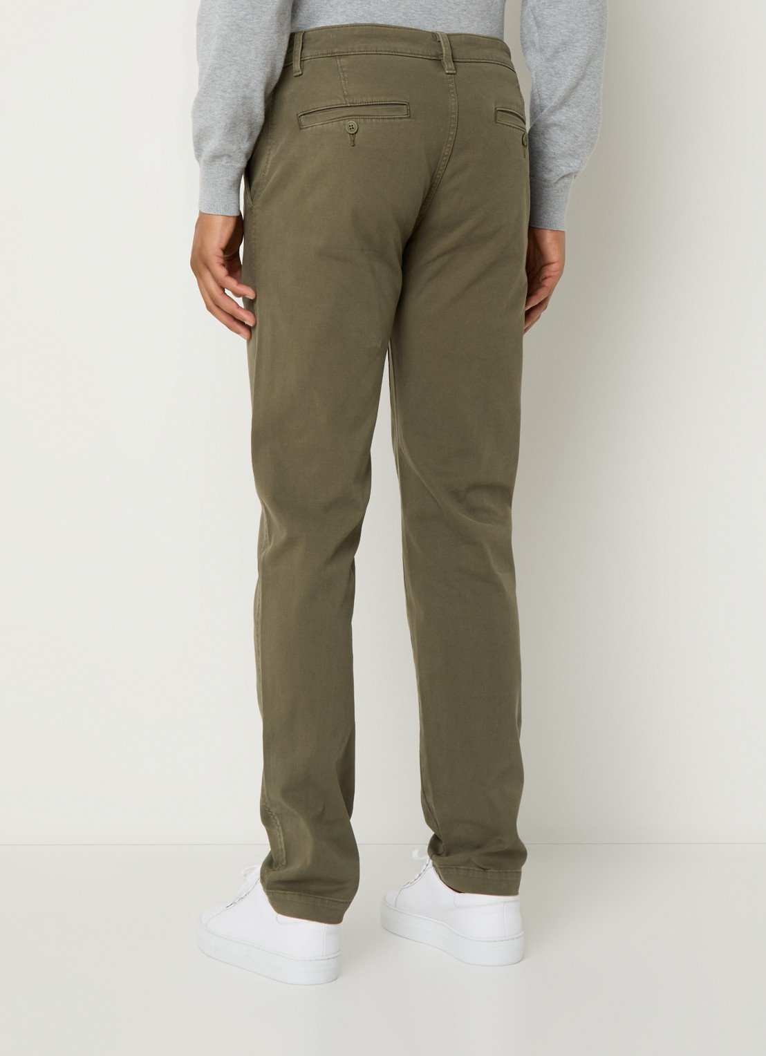 Levi's Tapered fit chino met steekzakken - achterkant 5 olijfgroen