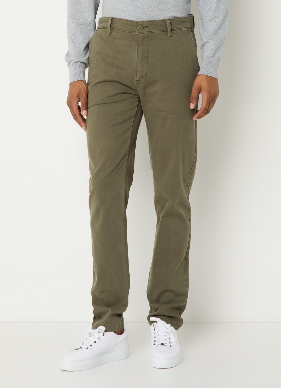 Levi's Tapered fit chino met steekzakken - detail olijfgroen