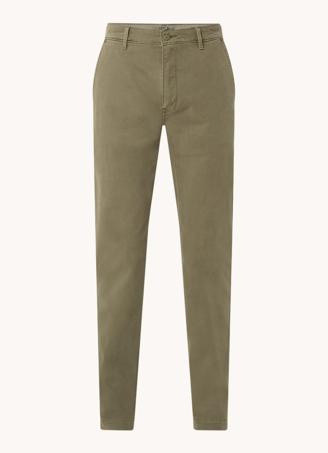 Levi's Tapered fit chino met steekzakken - voorkant 3 olijfgroen