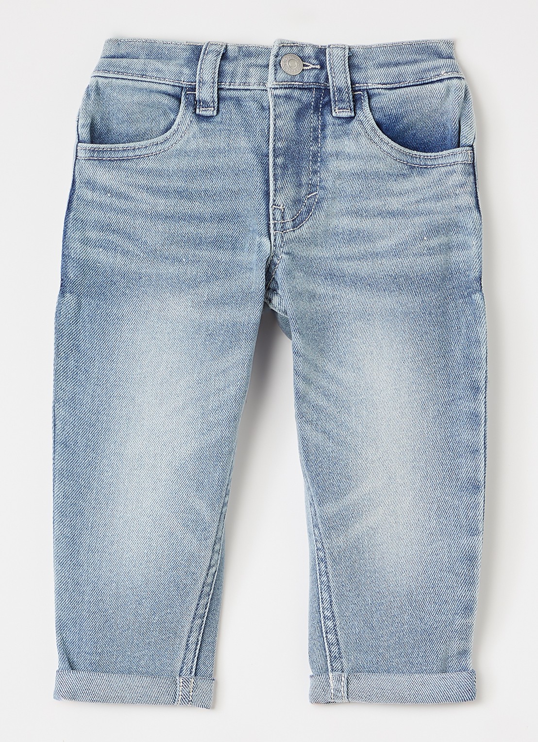Levi's Tapered jeans met medium wassing - voorkant indigo
