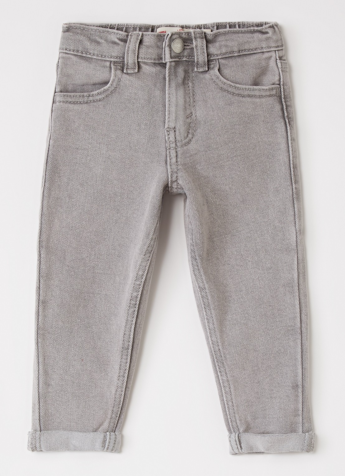 Levi's Tapered jeans met steekzakken - voorkant grijs