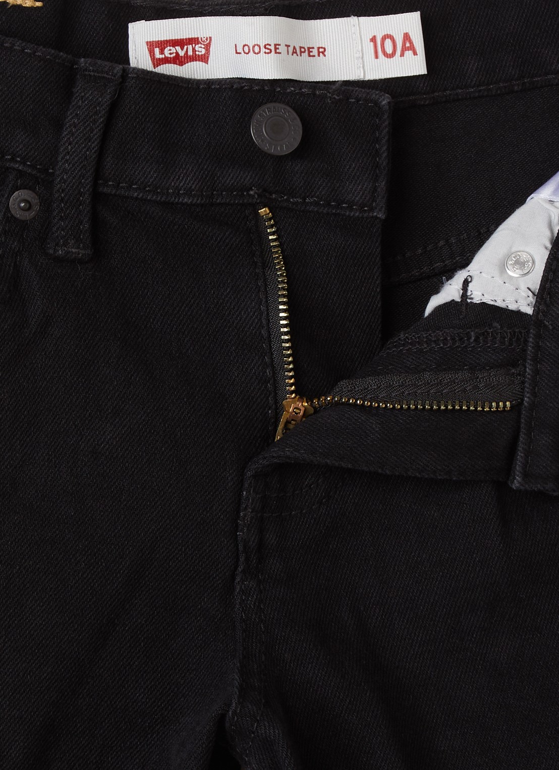 Levi's Tapered loose fit jeans met lichte wassing - detail beige