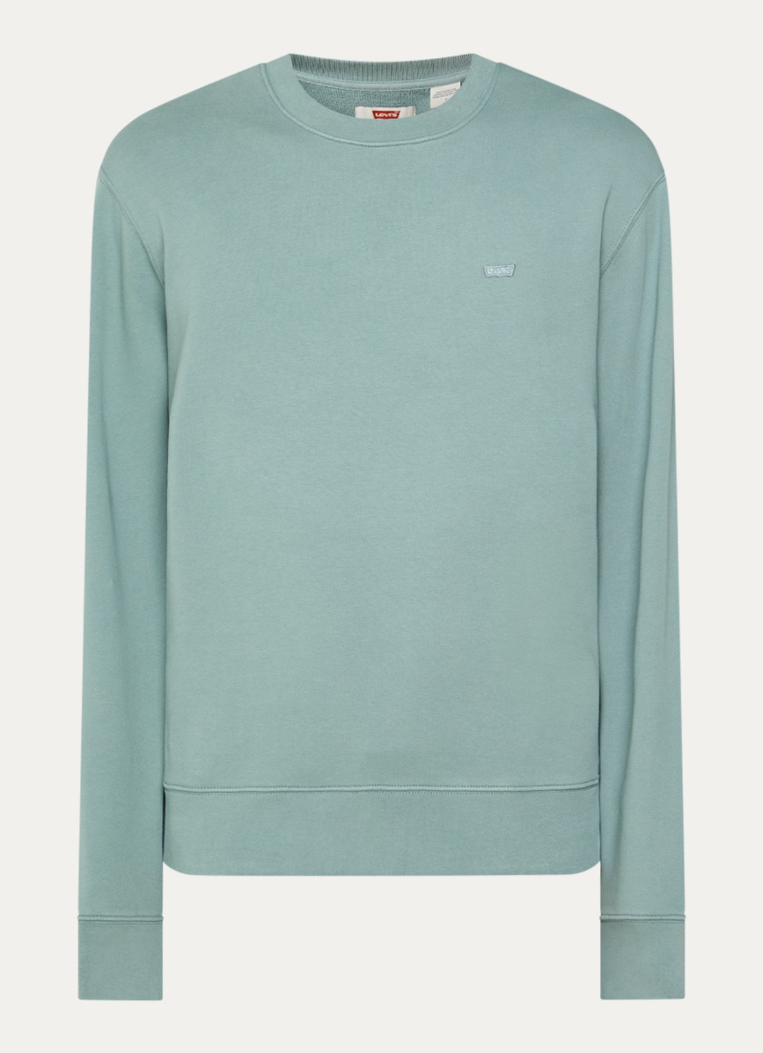 Levi's The Original sweater met logoborduring - voorkant 3 blauwgrijs