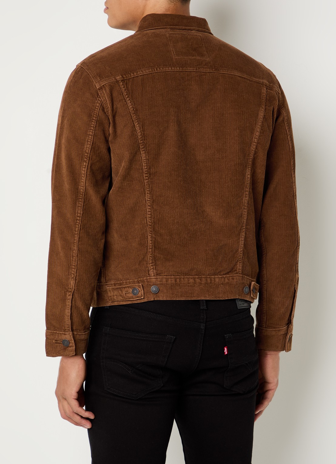 Levi's The Trucker jack van corduroy - achterkant 4 bruin