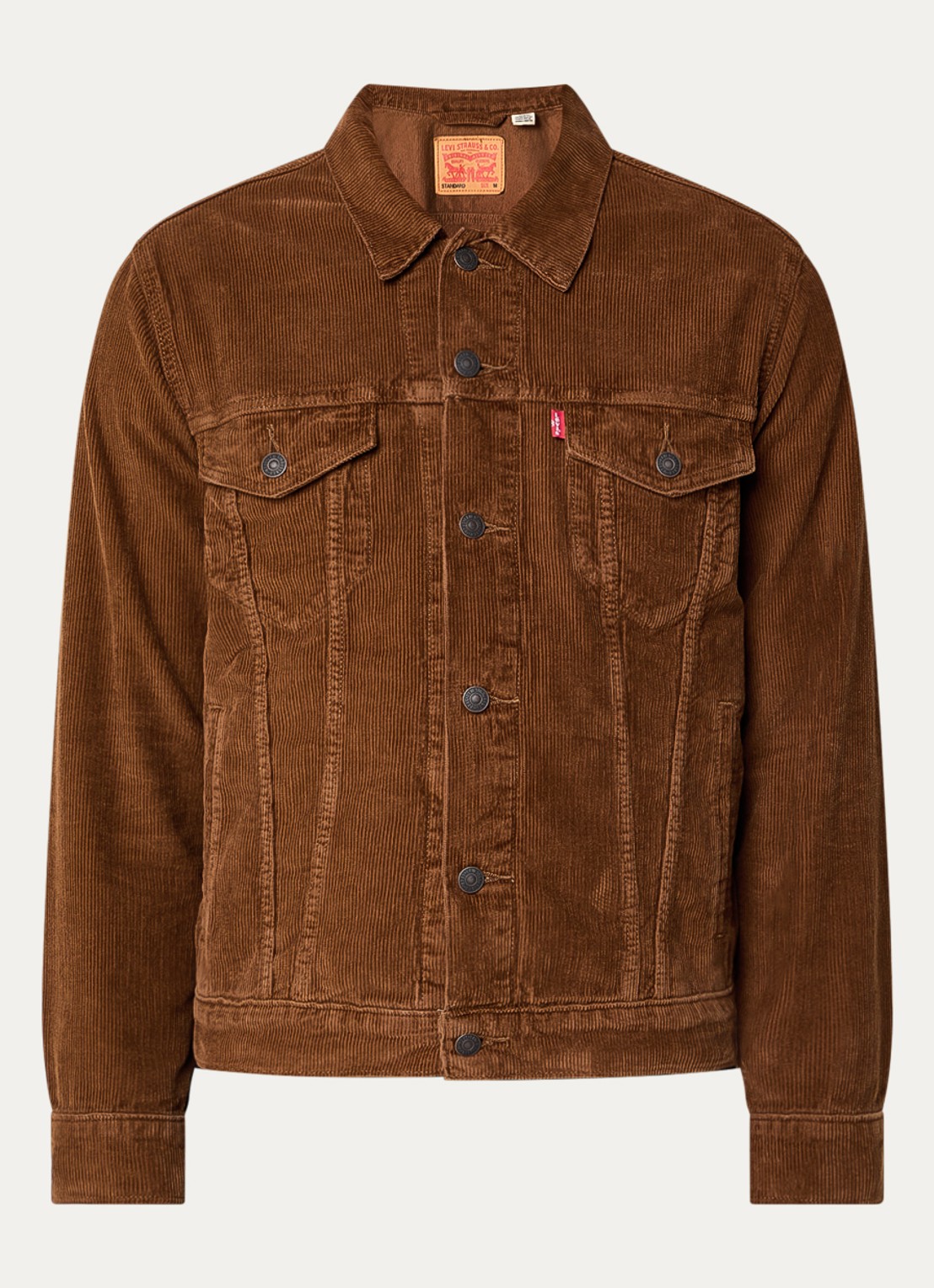 Levi's The Trucker jack van corduroy - voorkant bruin