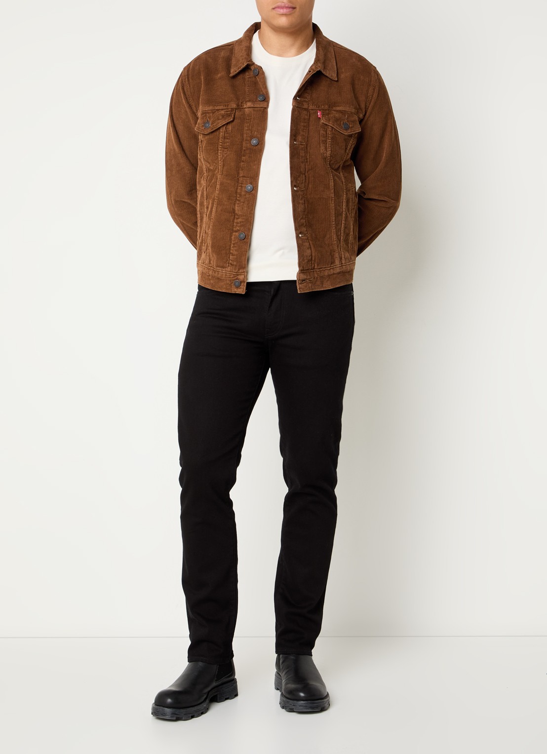 Levi's The Trucker jack van corduroy - voorkant 2 bruin