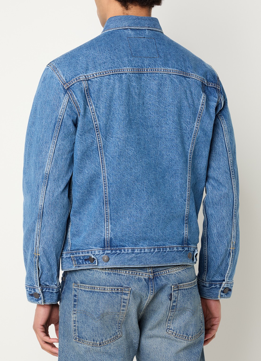 Levi's The Trucker spijkerjas met borstzakken - achterkant 4 indigo