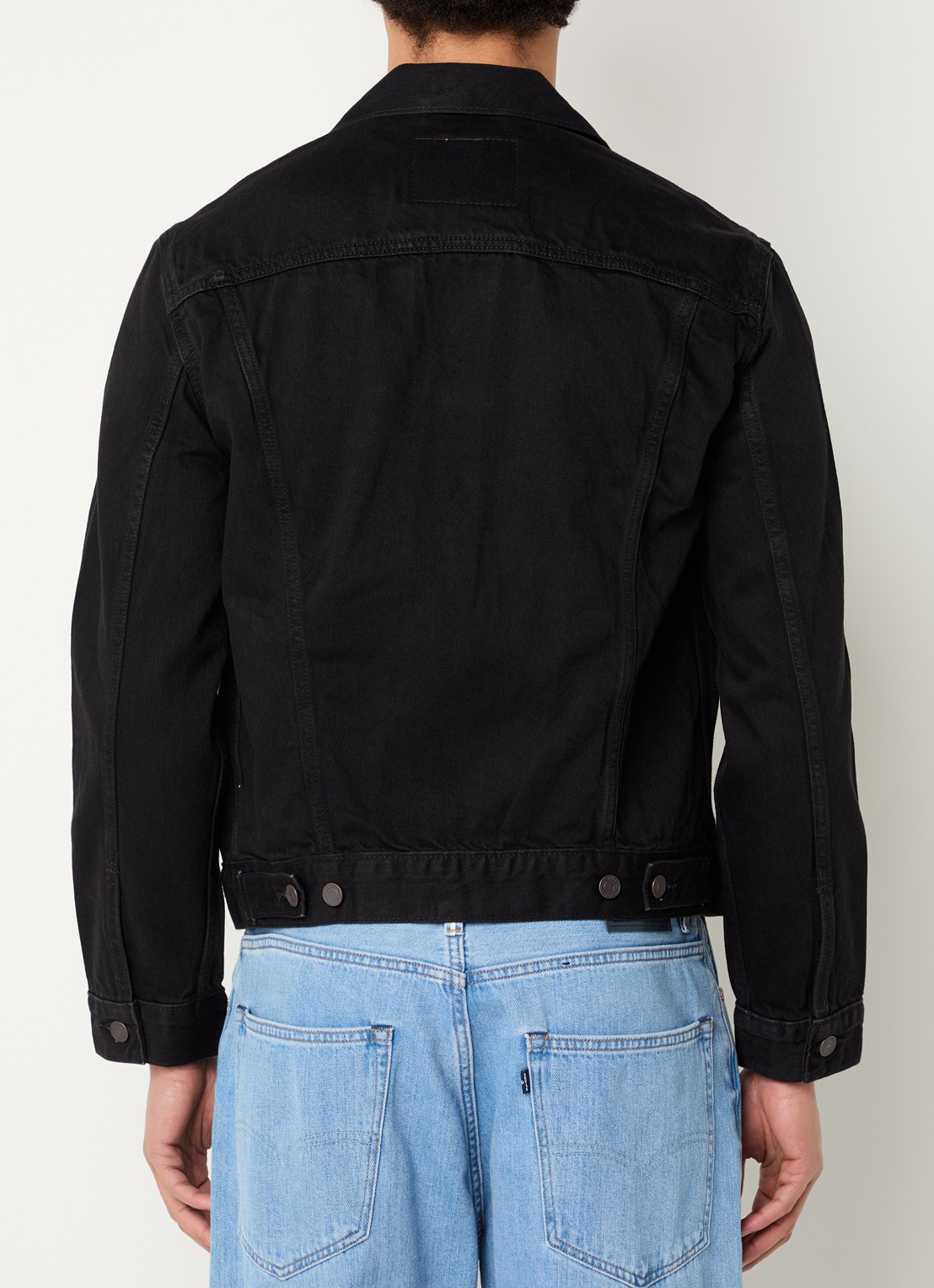 Levi's The Trucker spijkerjas met borstzakken - achterkant 4 zwart