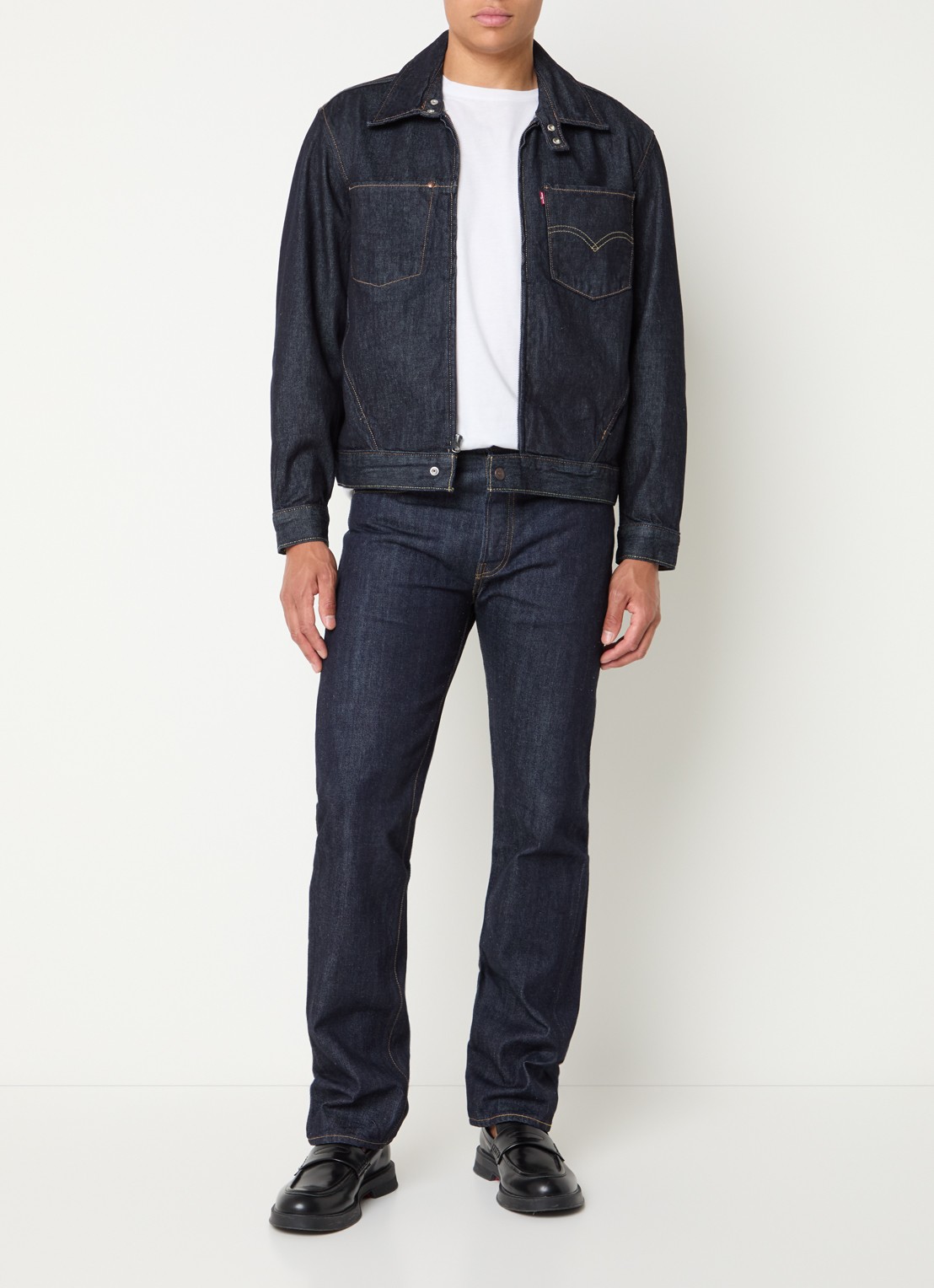 Levi's Twist spijkerjas met borst- en steekzakken - voorkant 3 indigo