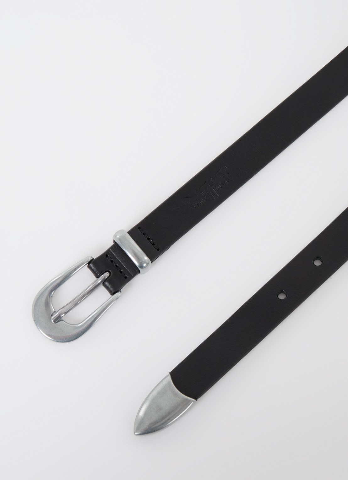 Levi's Valerie riem van leer - detail zwart
