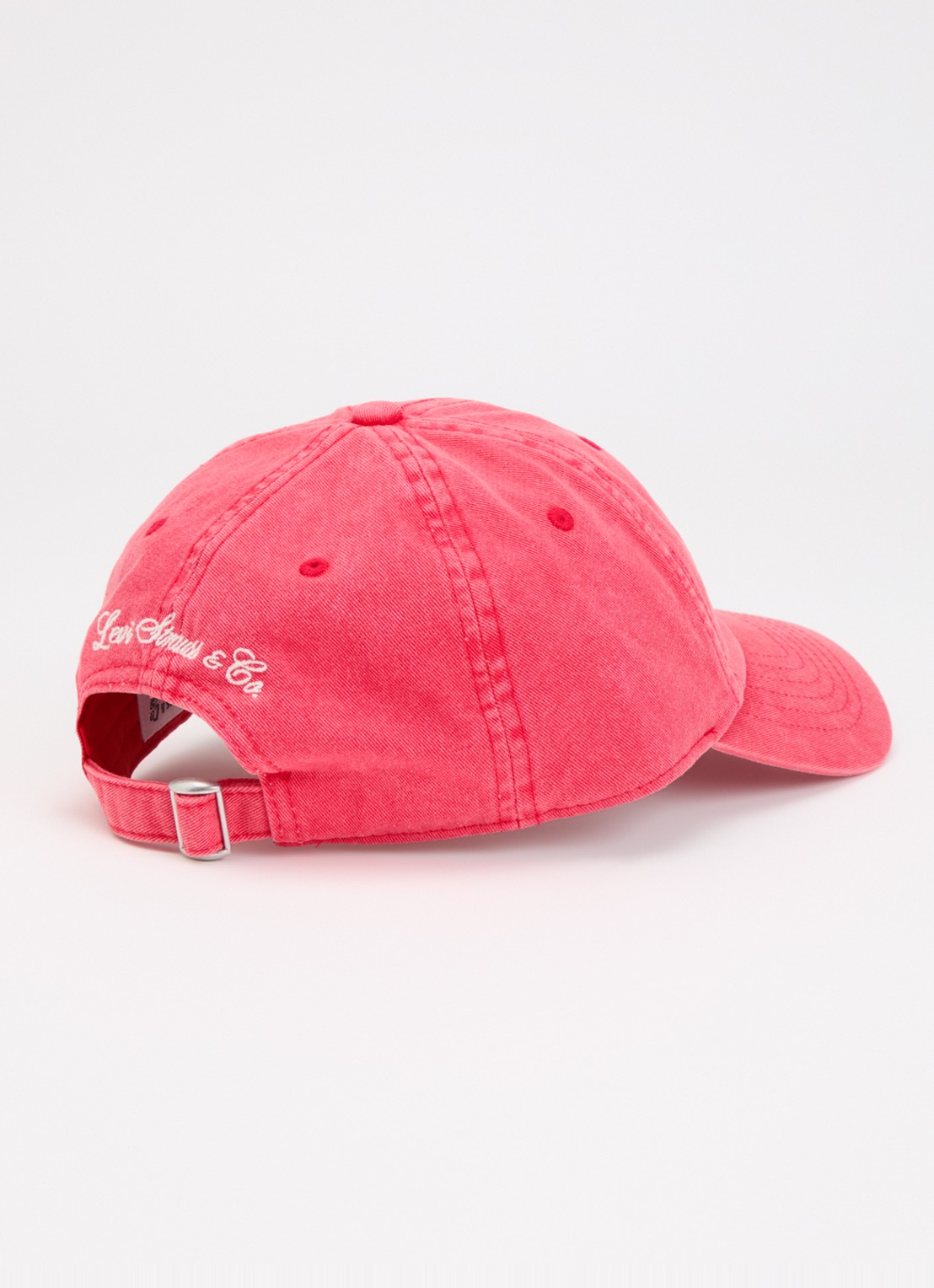 Levi's Varsity pet met logoborduring - detail koraalrood
