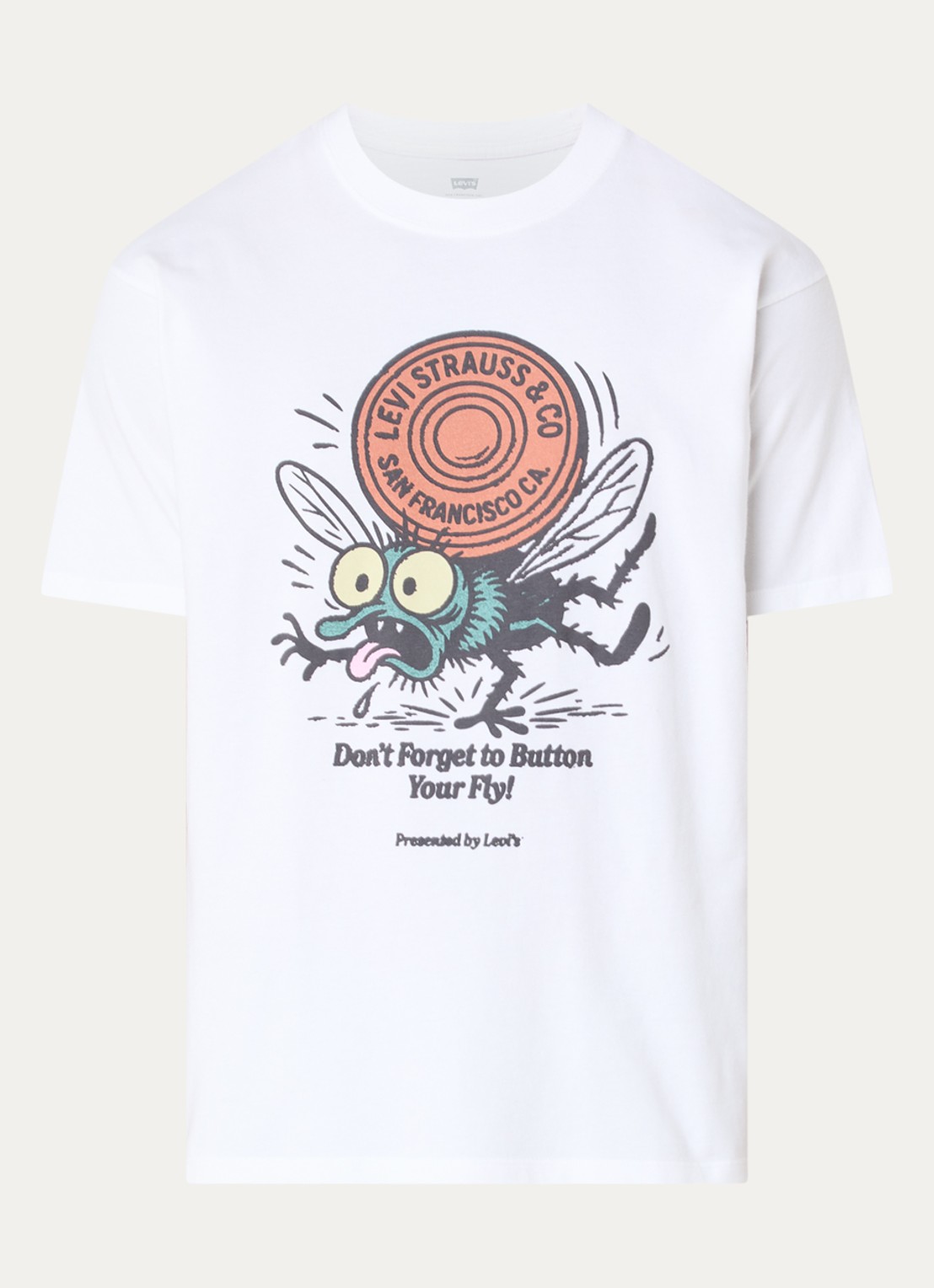 Levi's Vintage T-shirt met print - voorkant 2 wit