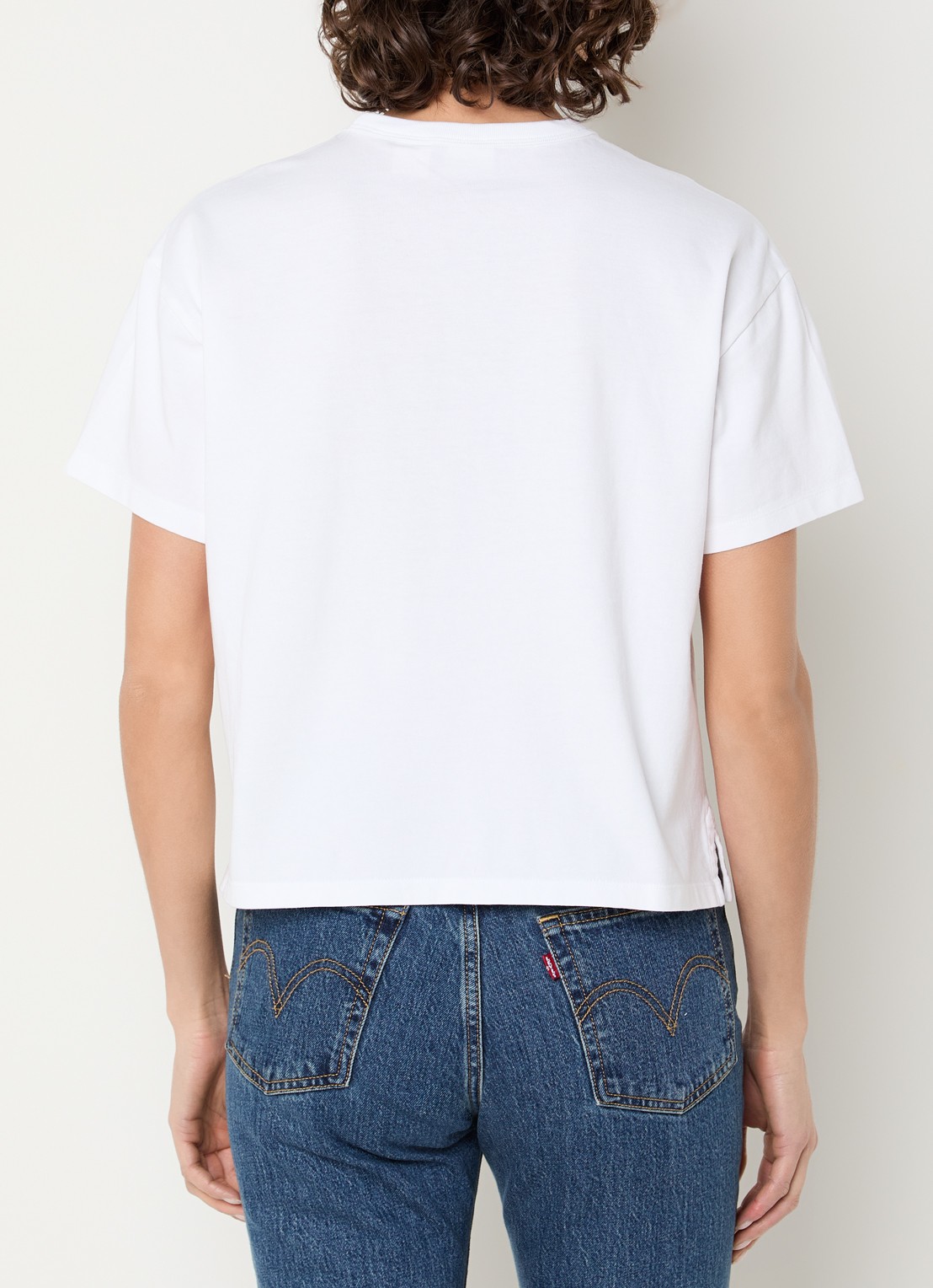 Levi's Vintage T-shirt met ronde hals - achterkant 3 wit