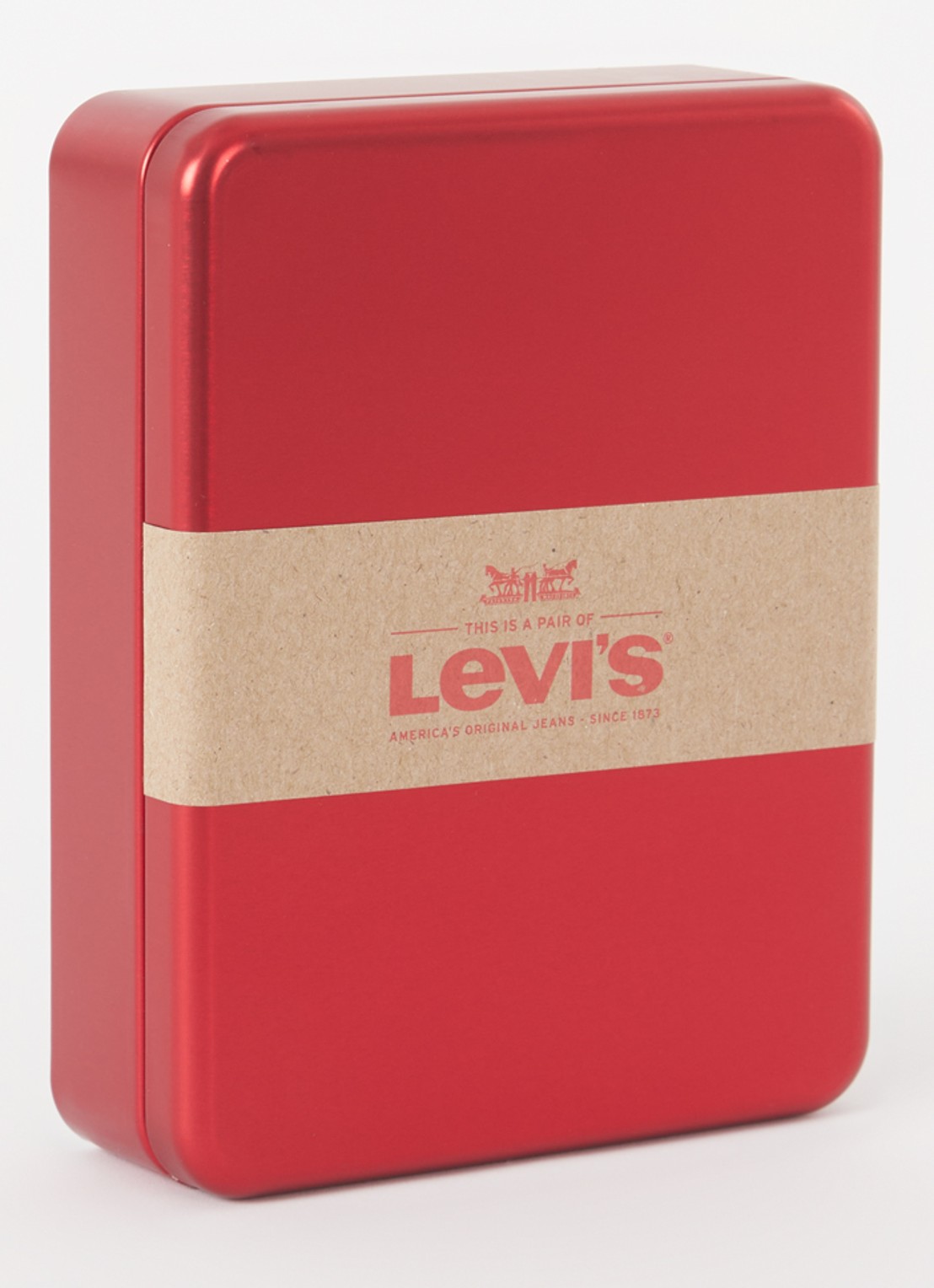 Levi's Vintage Two Horse portemonnee van leer met logo - detail zwart