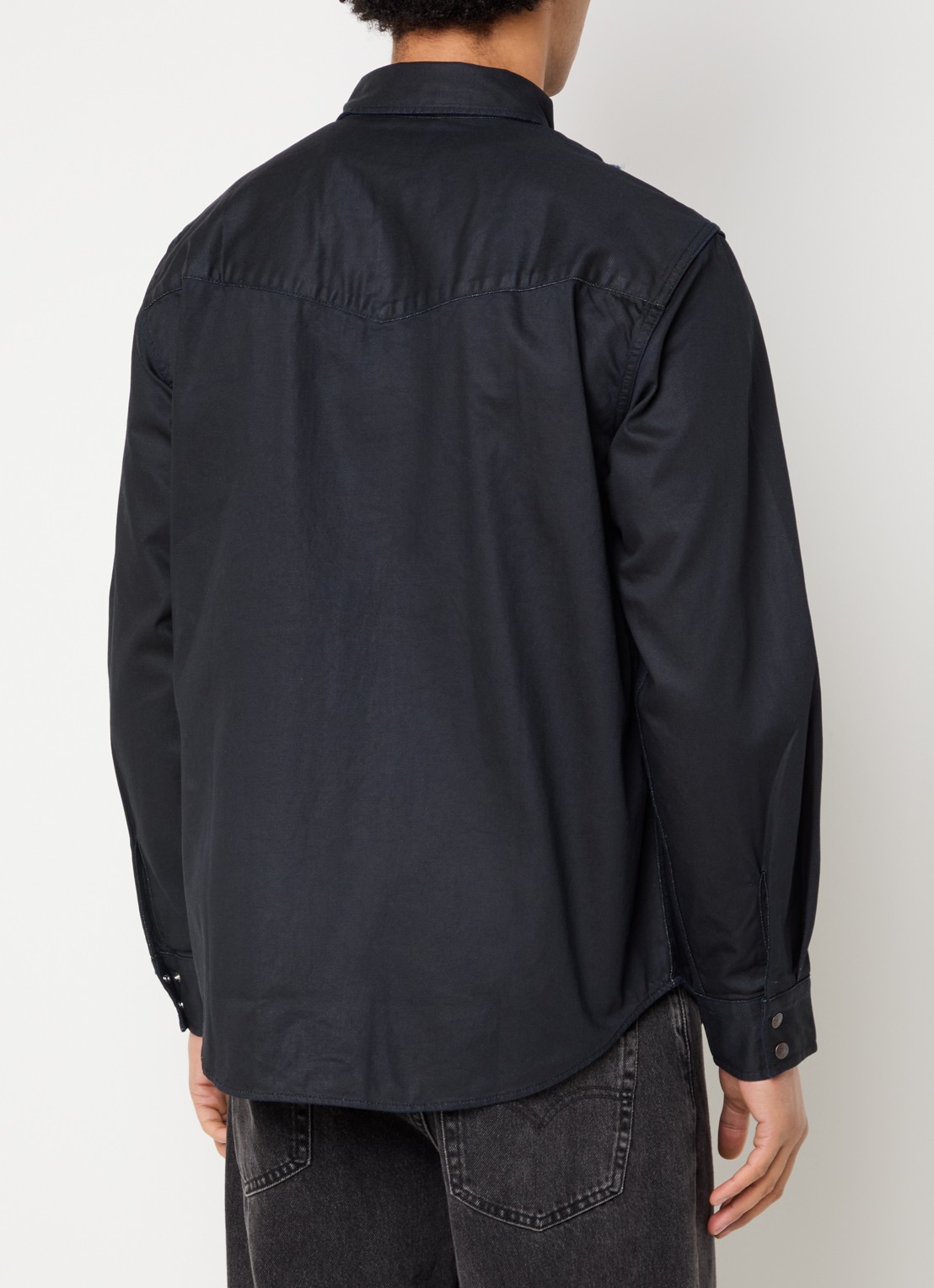 Levi's Western regular fit overhemd van denim - achterkant 4 indigo