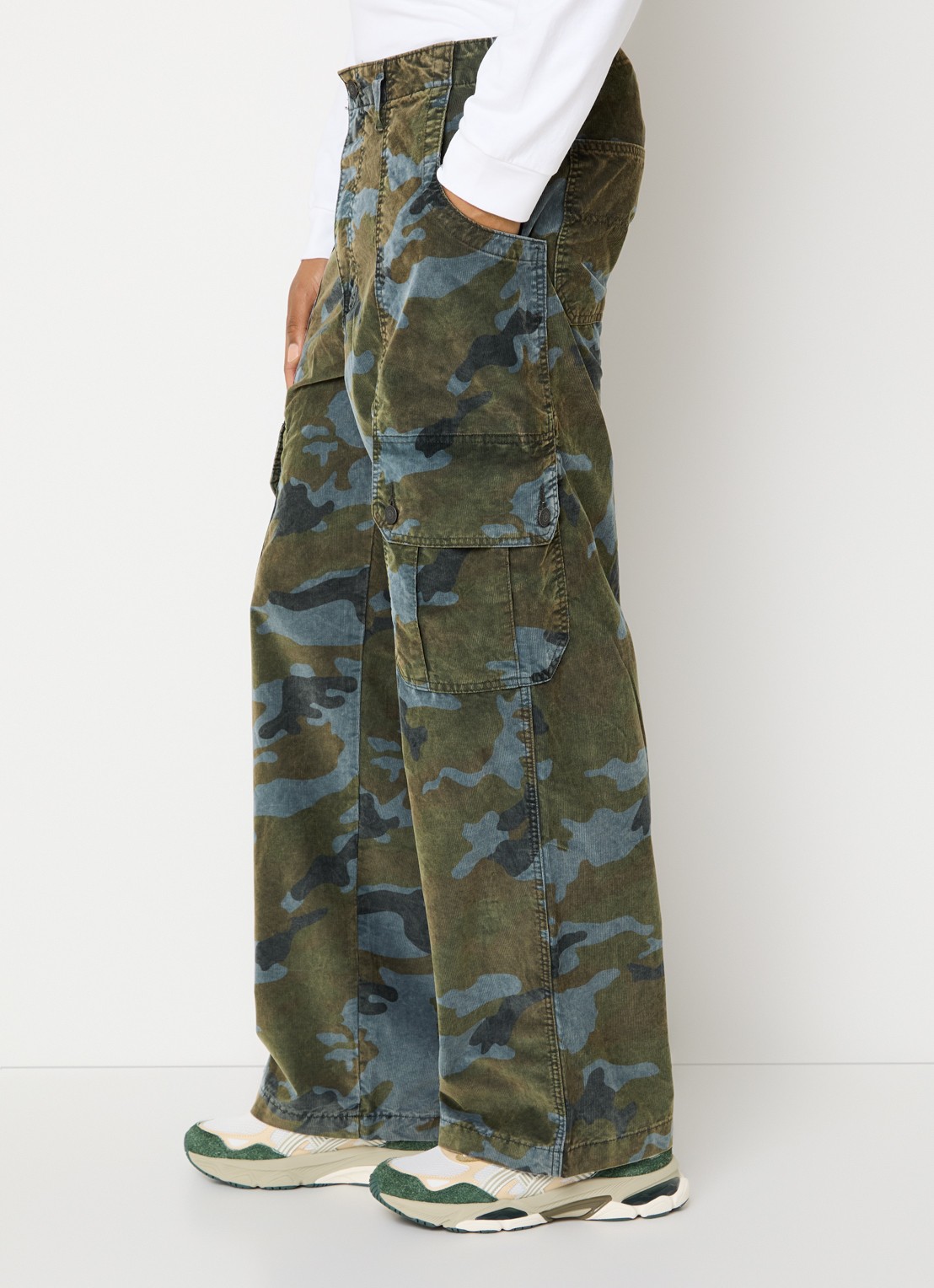 Levi's Wide fit jeans met gekleurde wassing - detail 3 mosgroen
